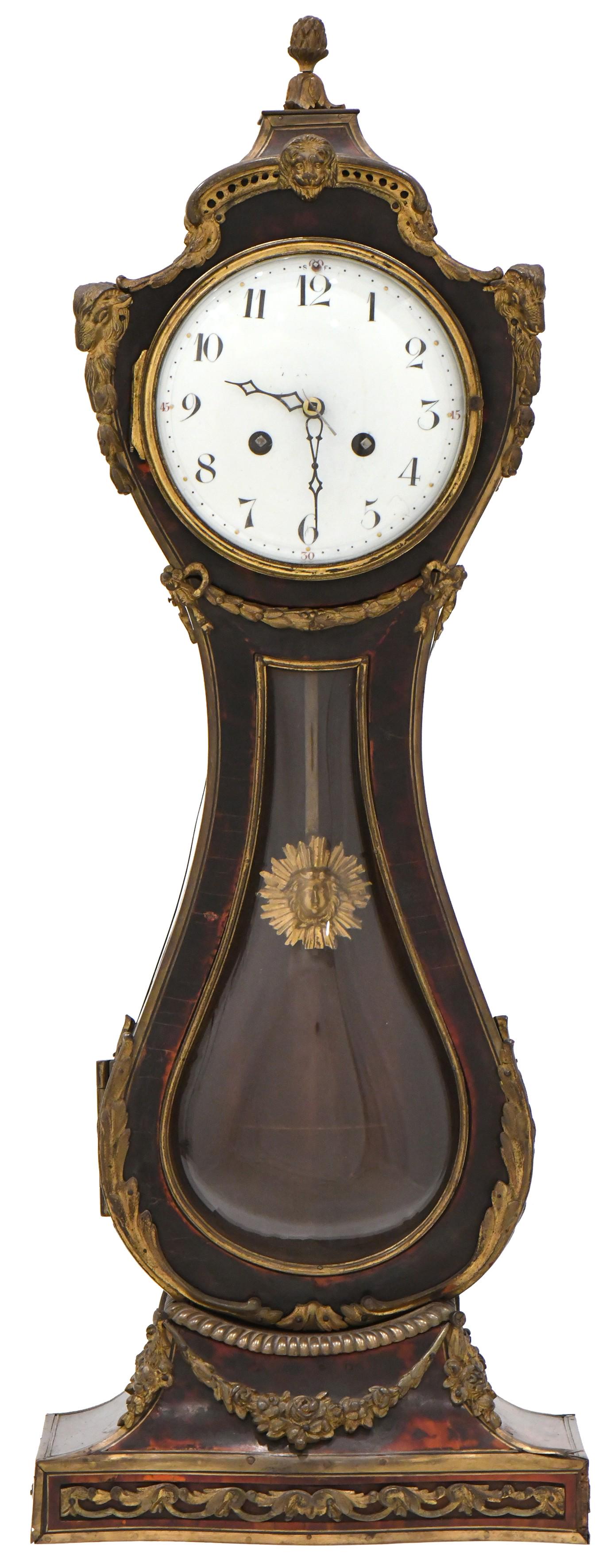French Gilt Bronze & Tortoiseshell Miniature Tall Case (1 of 7)