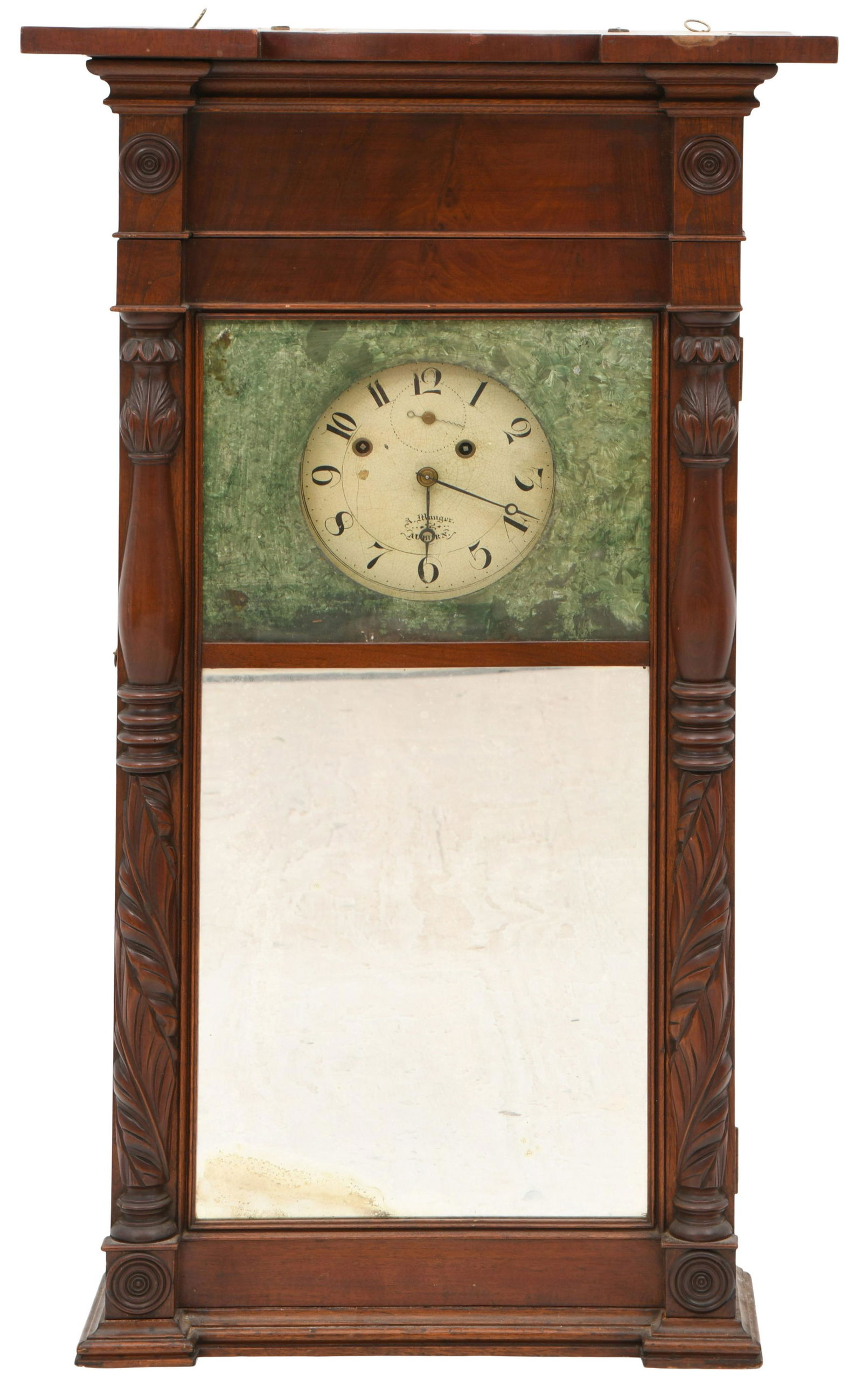Asa Munger Mahogany Shelf Clock (1 of 12)