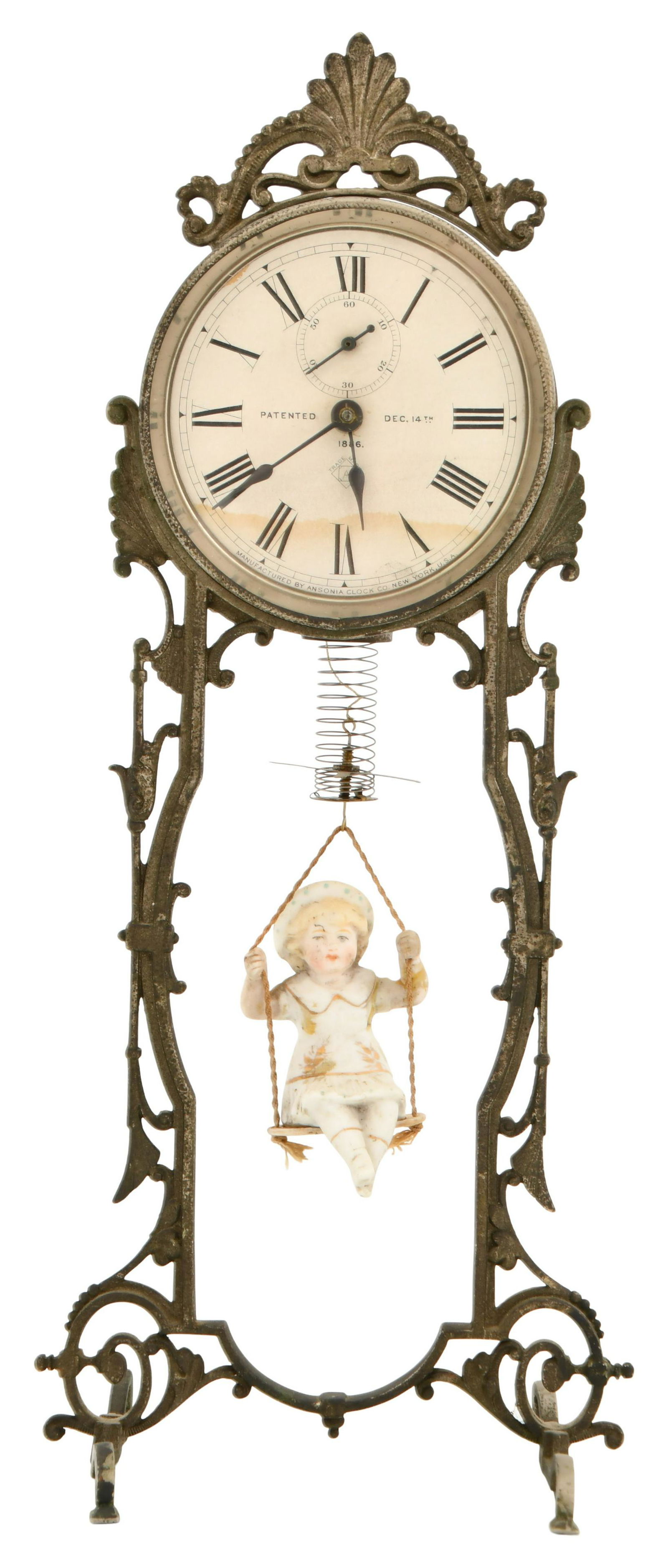 Ansonia Jumper No. 2 Bobbing Doll Novelty Clock (1 of 8)