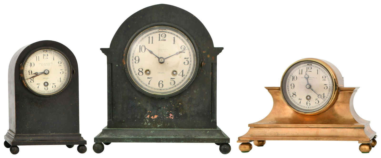 Group of Three Chelsea Clock Co. Desk Clocks (1 of 11)