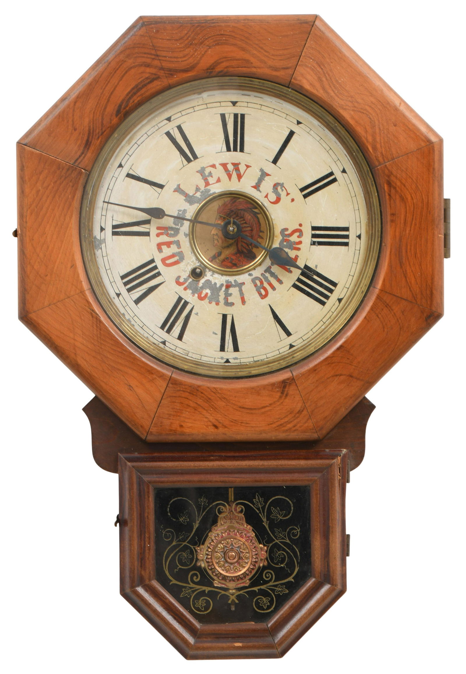 New Haven Clock Co. "Lewis Red Jacket Bitters" (1 of 10)