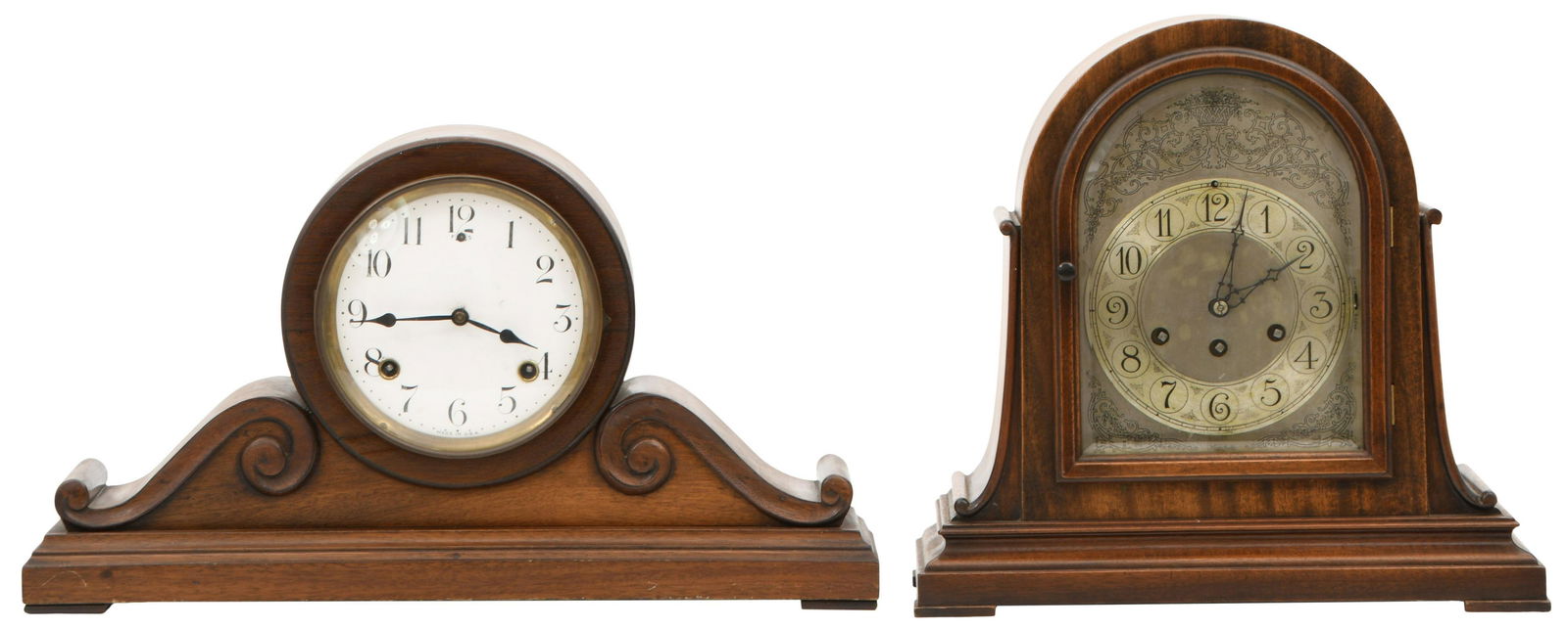 Two American Mahogany Mantel Clocks (1 of 11)