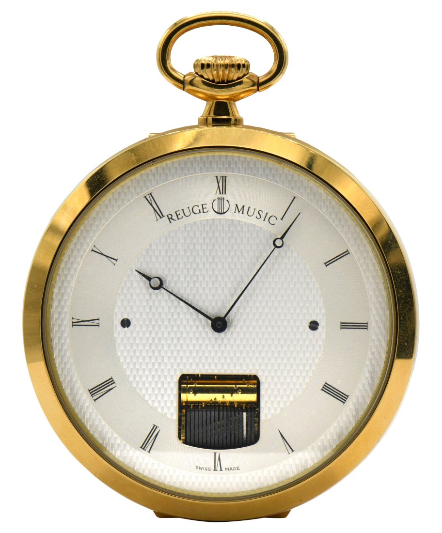 Reuge Music Sainte Croix Gold Plated Musical Open Face (1 of 4)