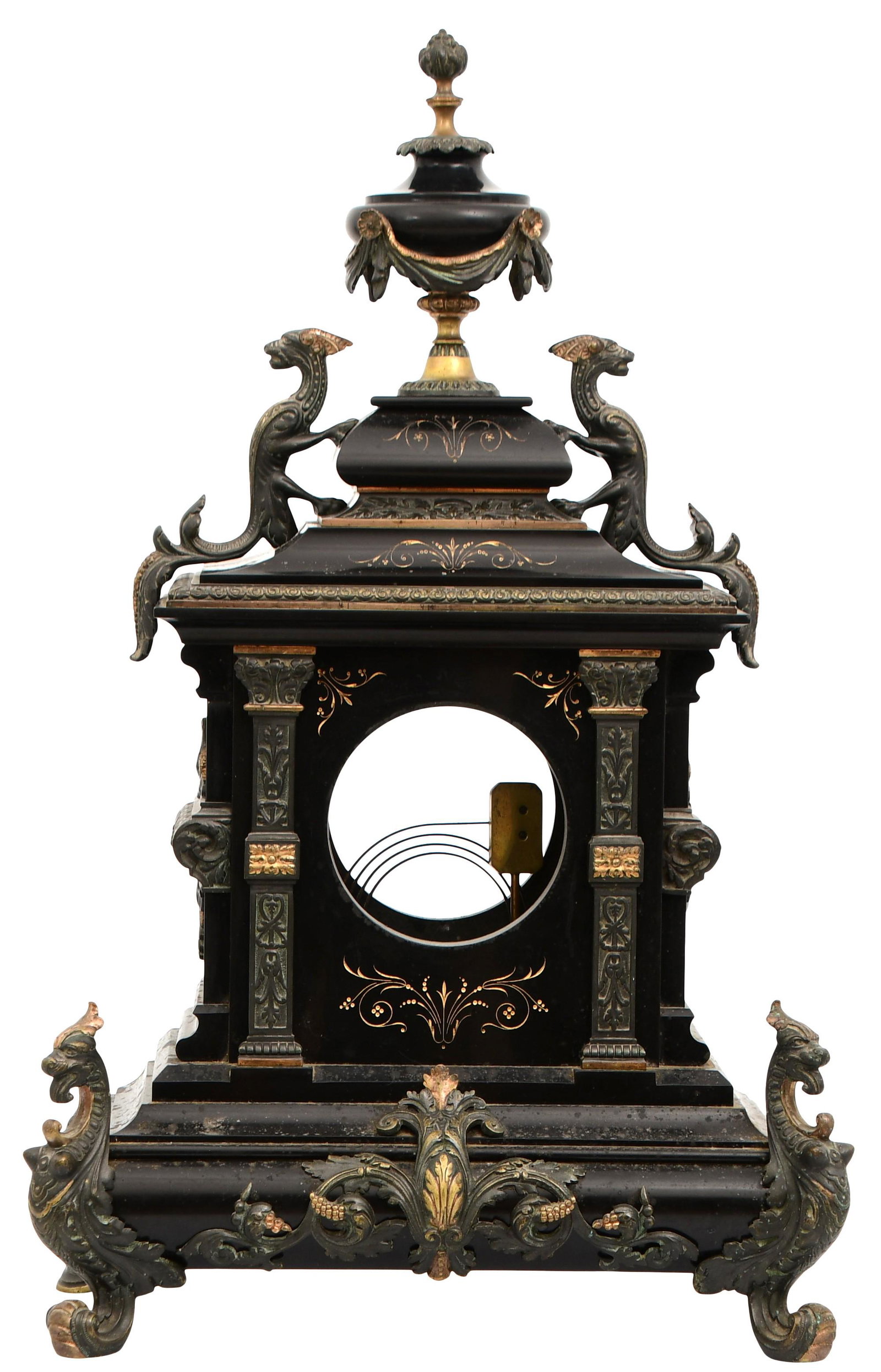 French Bronze & Marble Clock Case (1 of 9)