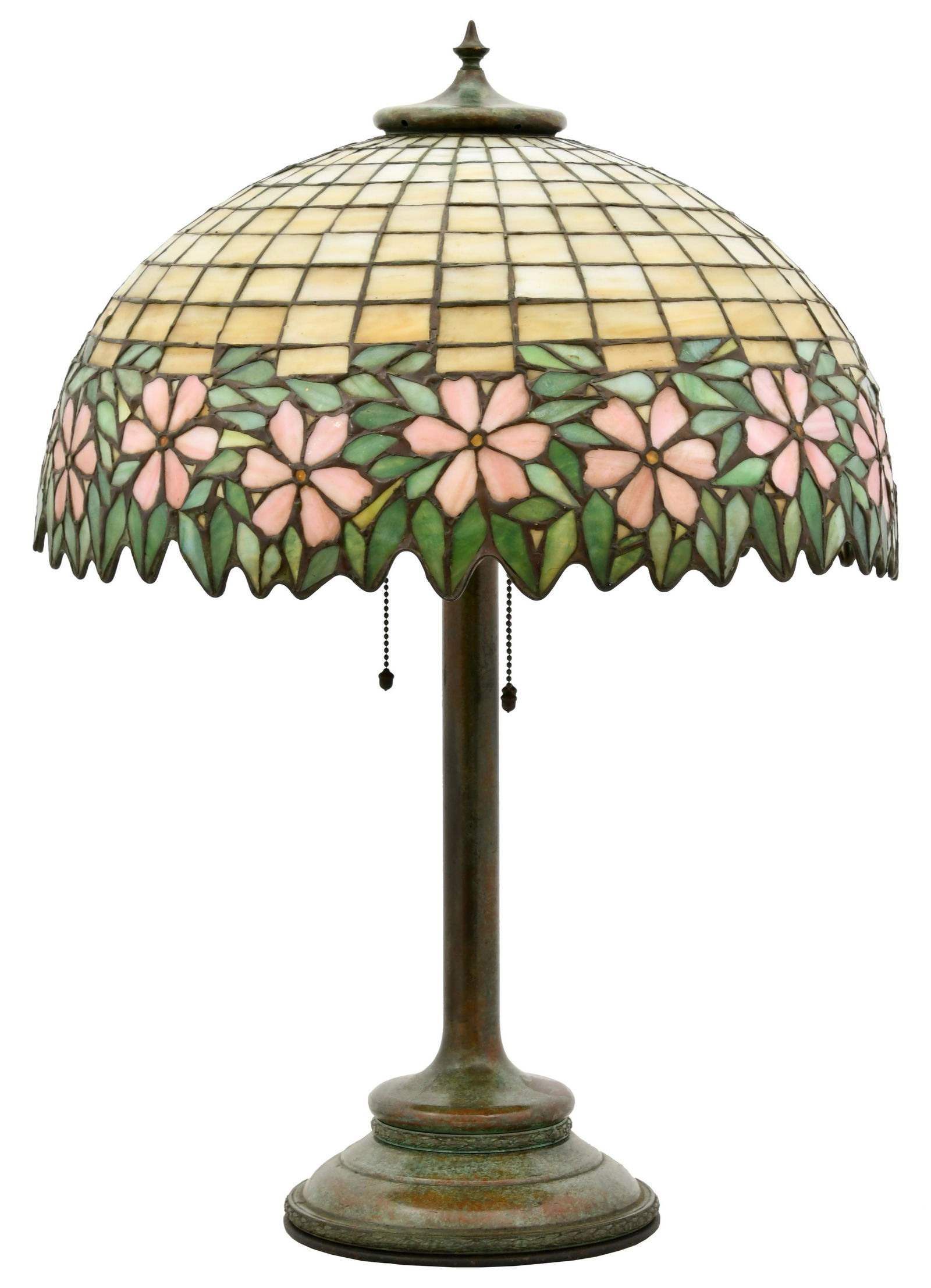 Unique Art Glass & Metal Co. Floral Table Lamp (1 of 7)
