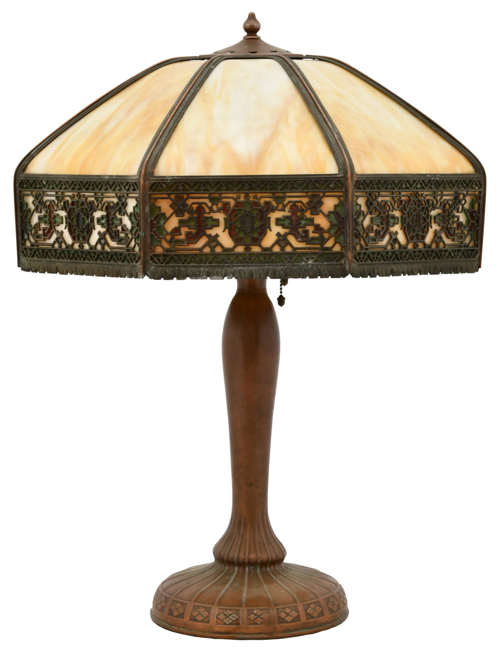 American Overlay Table Lamp with Handel Base (1 of 9)