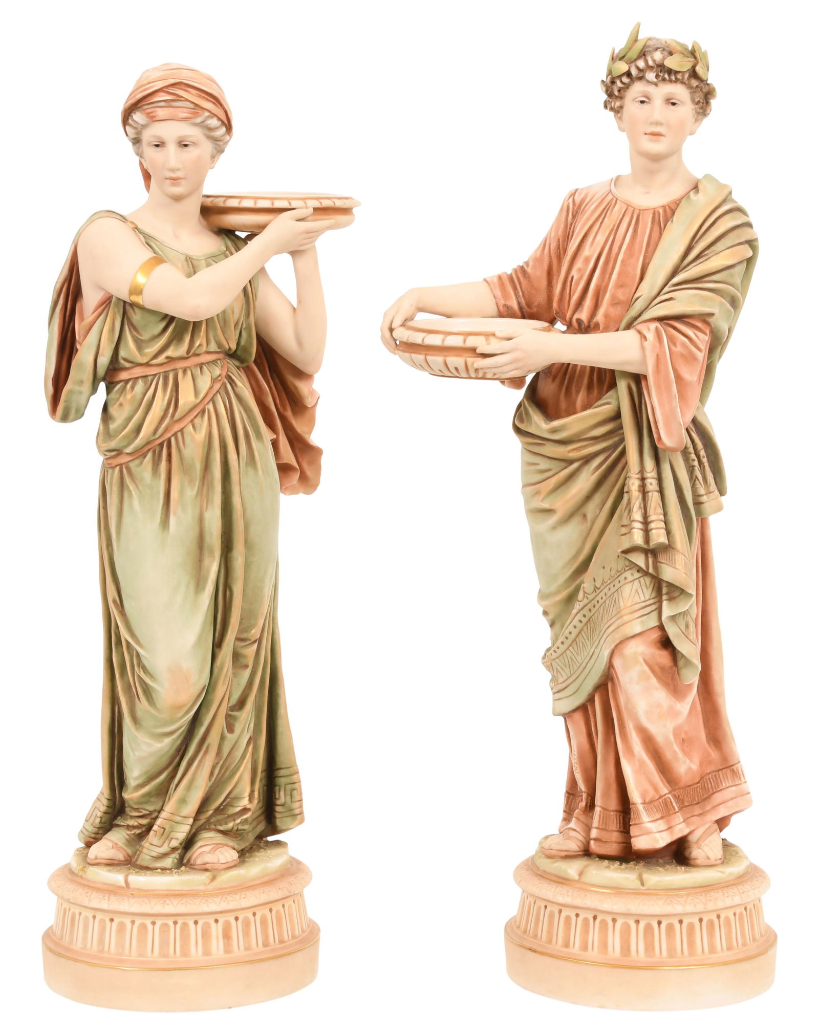 Pair of Royal Dux Porcelain Figurines of a Man & Woman (1 of 8)