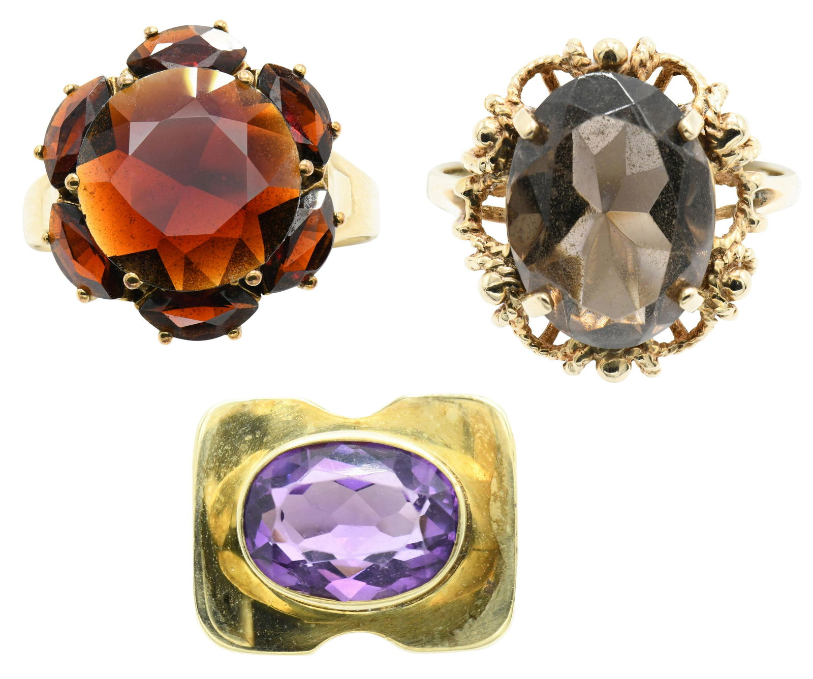 Three 10 Karat Yellow Gold Rings (1 of 7)