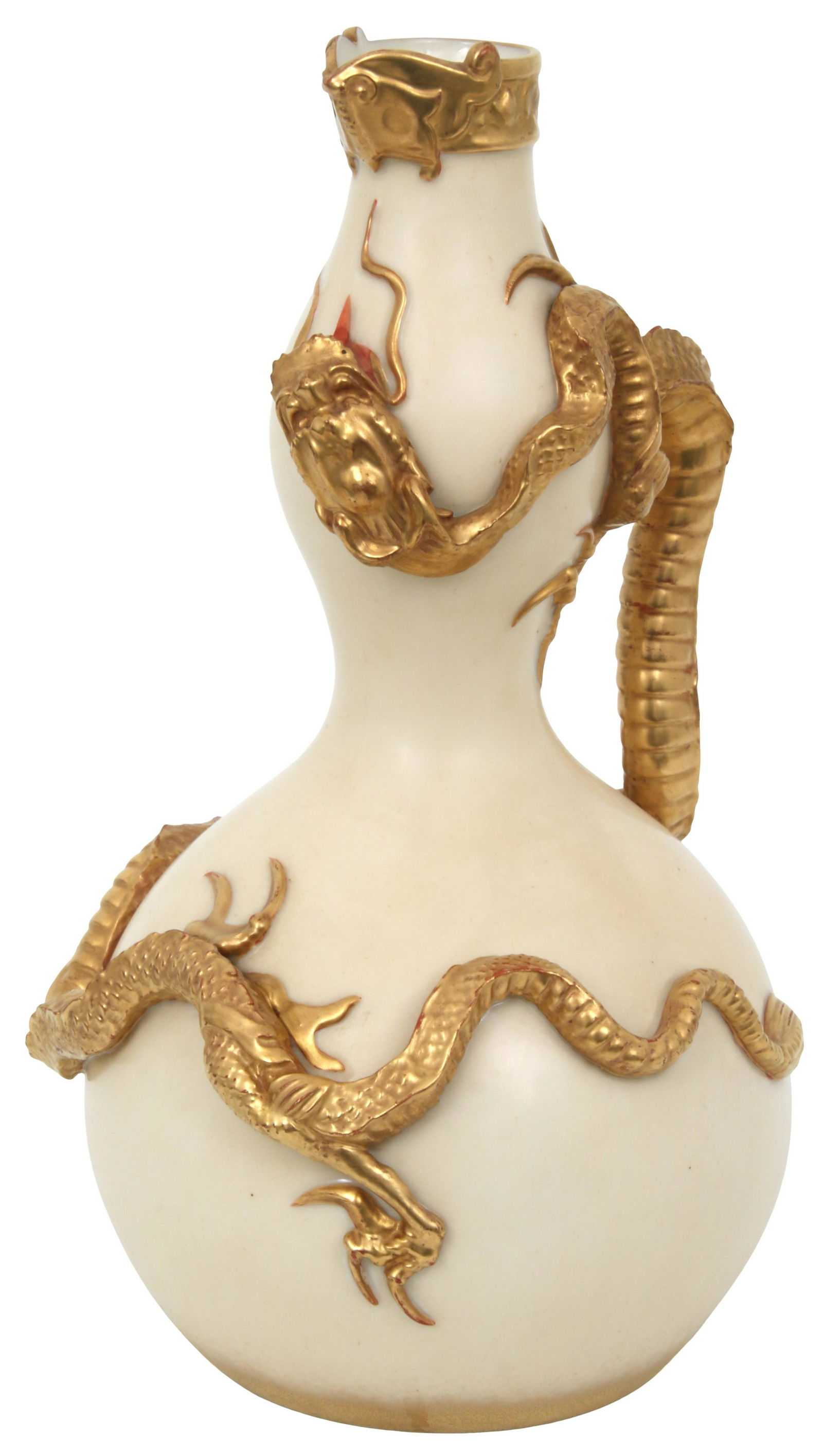 Royal Worcester Porcelain Dragon Vase (1 of 5)