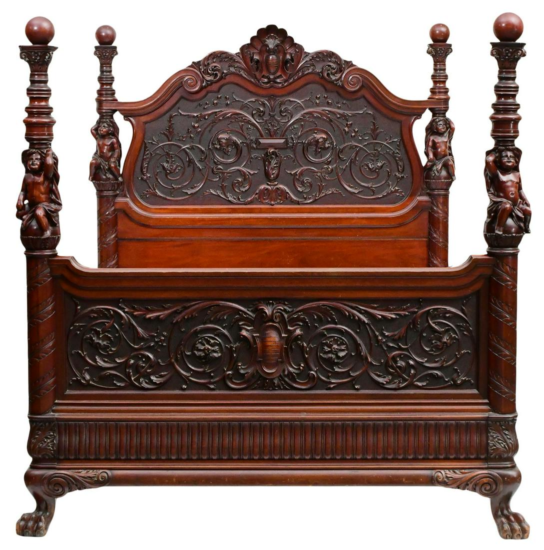 R.J. Horner & Co. Mahogany Full Size Bed (1 of 15)