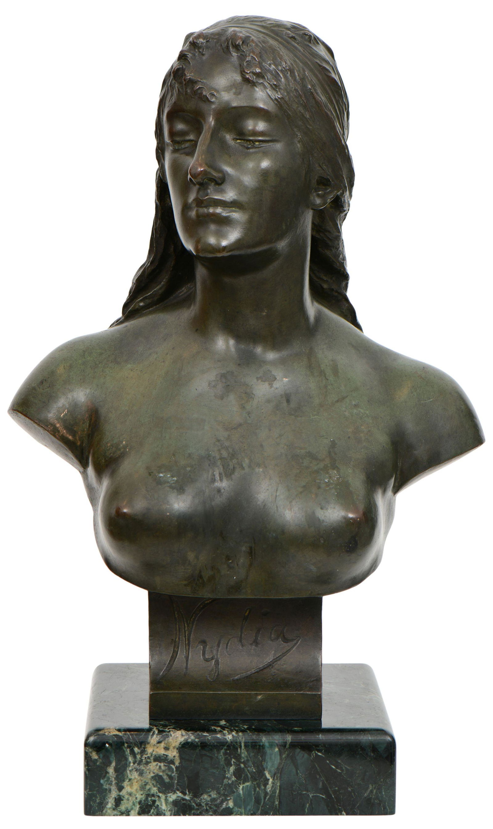 European Bronze Bust of a Woman, "Nydia" (1 of 8)