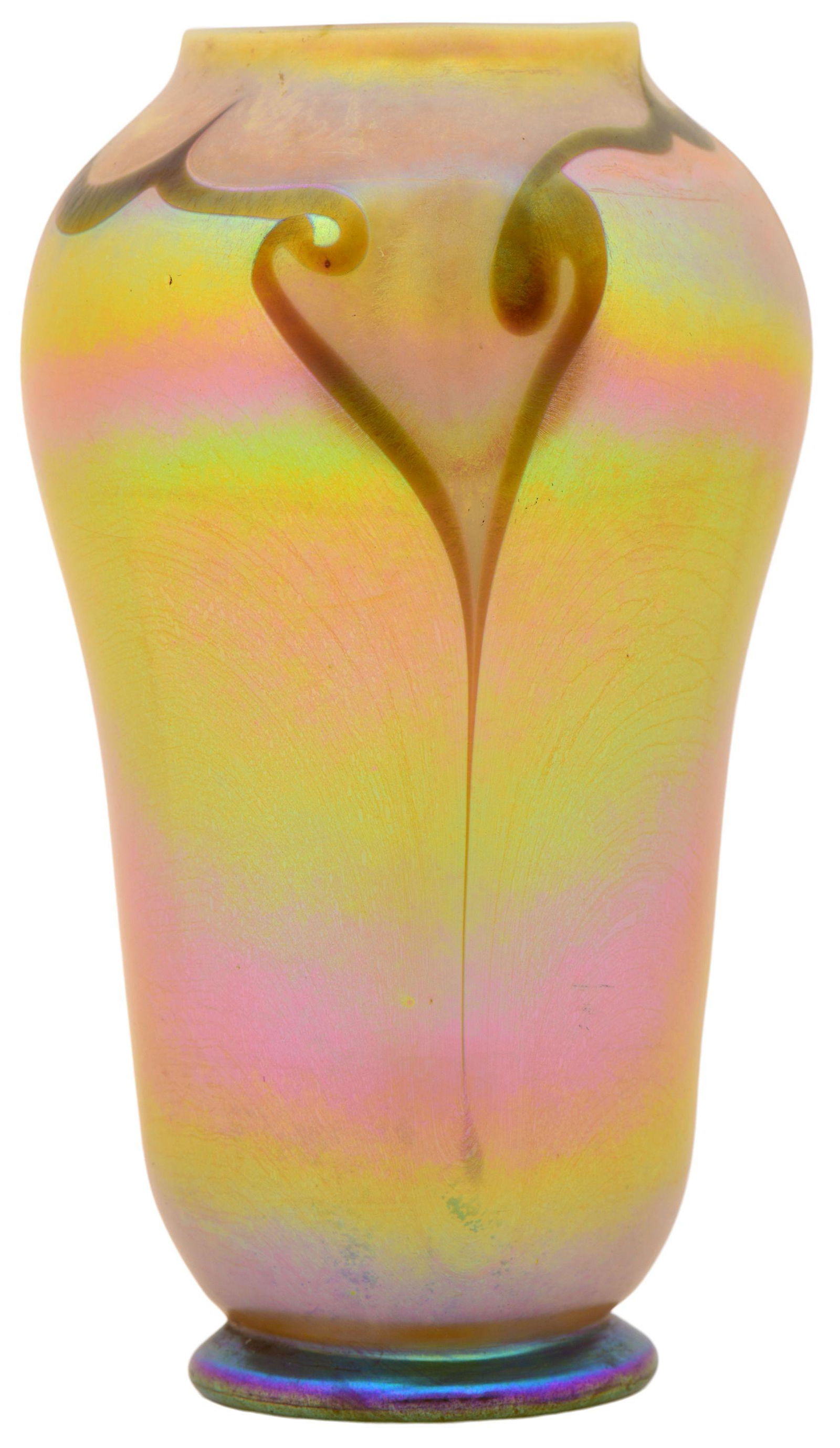 Tiffany Studios Favrile Glass Decorated Vase (1 of 8)