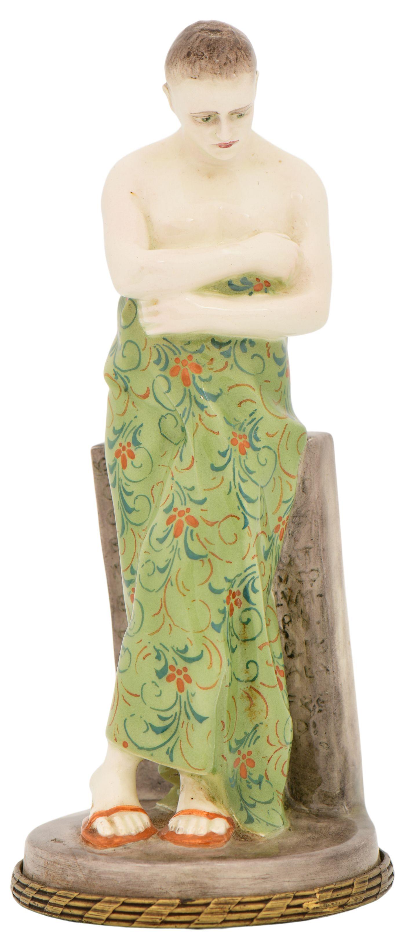 Friedrich Goldscheider Pottery Figurine of a Woman (1 of 9)