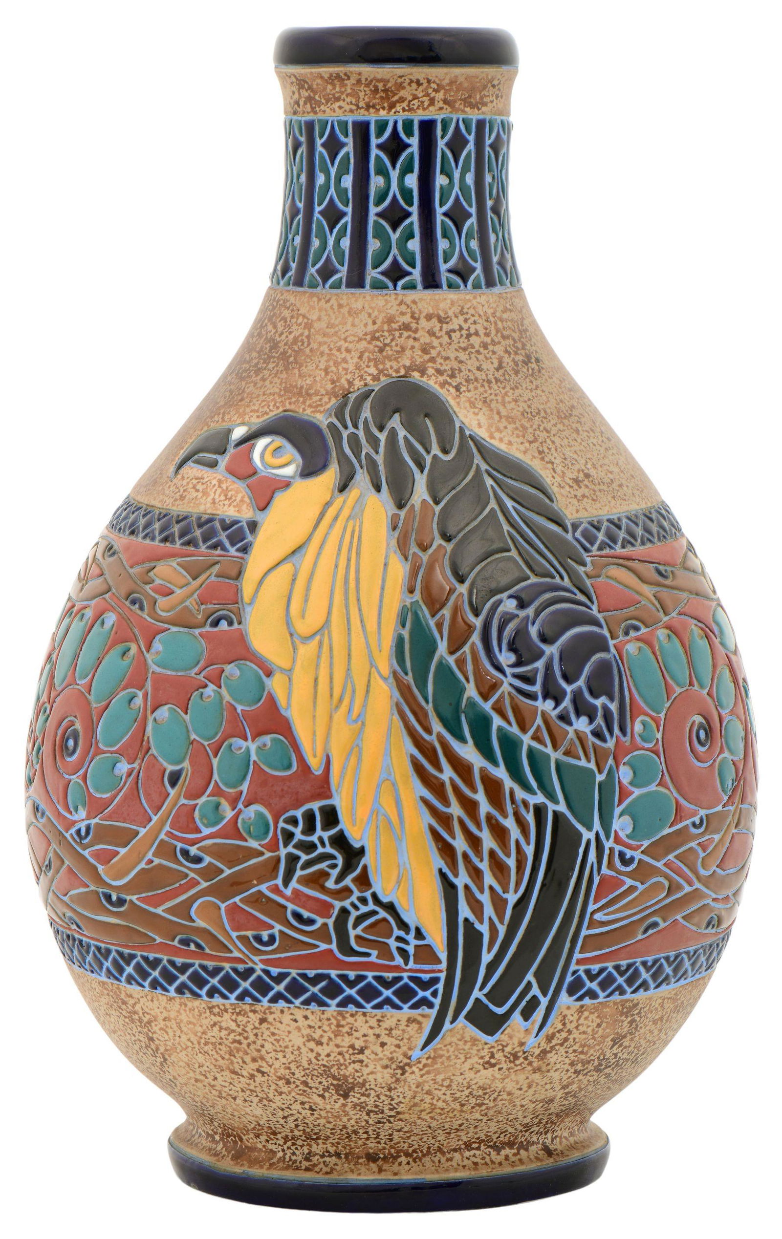 Amphora Pottery Vase with Vulture (1 of 6)