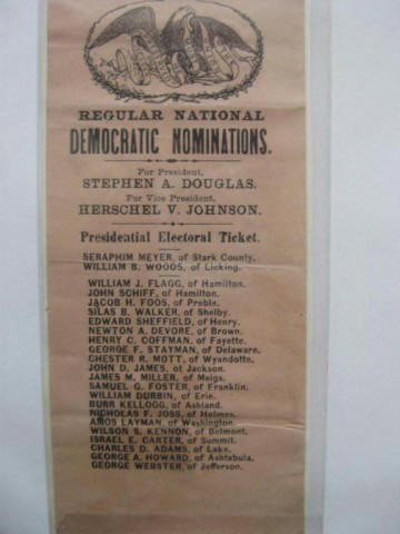 Michigan Democratic Ticket for Stephen A. Douglas: Election of 1860 – Michigan Democratic Ticket for Stephen A. Douglass for President