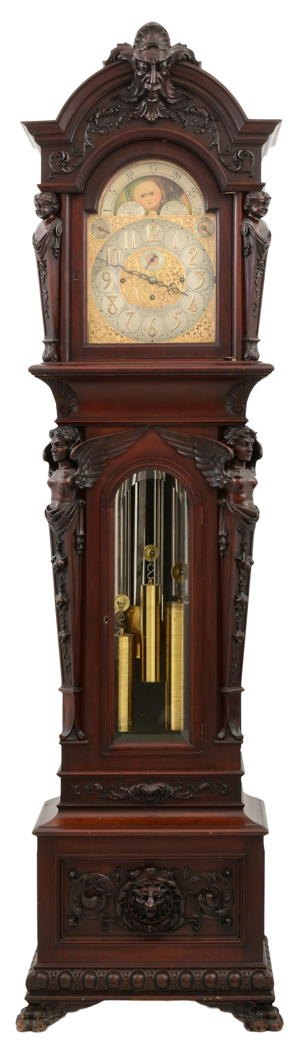 R.J. Horner & Co. Mahogany Nine-Tube Grandfather Clock (1 of 20)