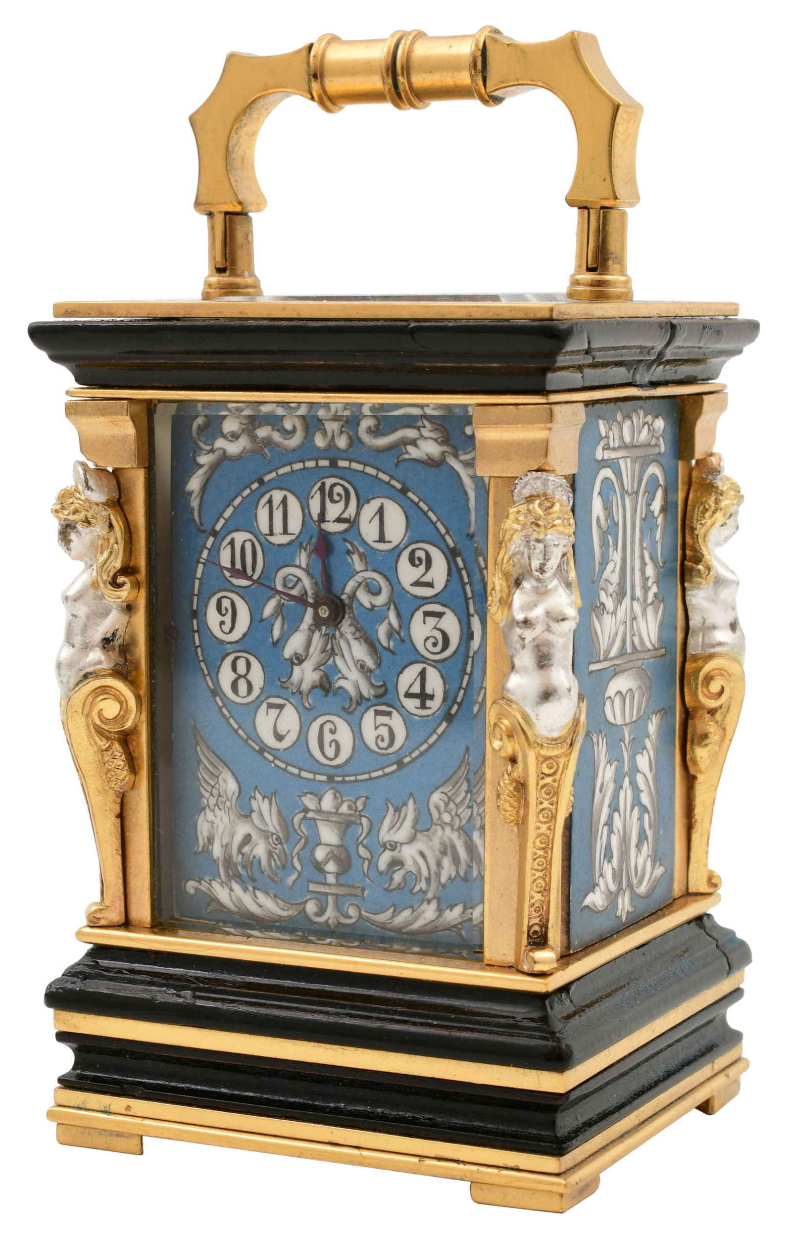 French Gilt & Silvered Brass Figural Miniature Carriage (1 of 6)