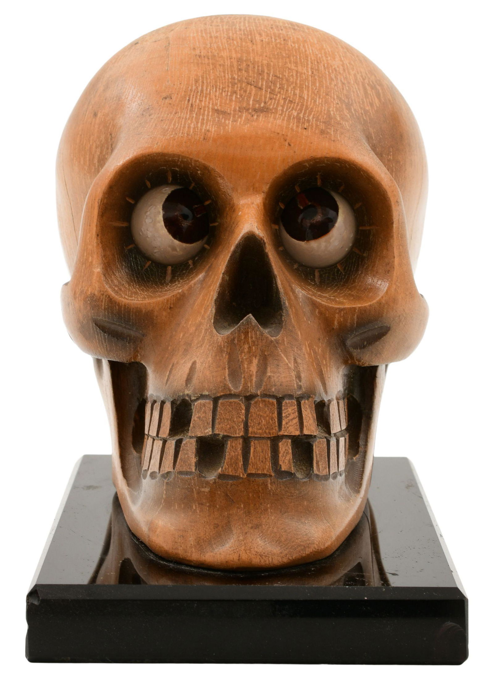 Oswald, Germany, Rotating Eye Skull Clock, "Time of (1 of 6)
