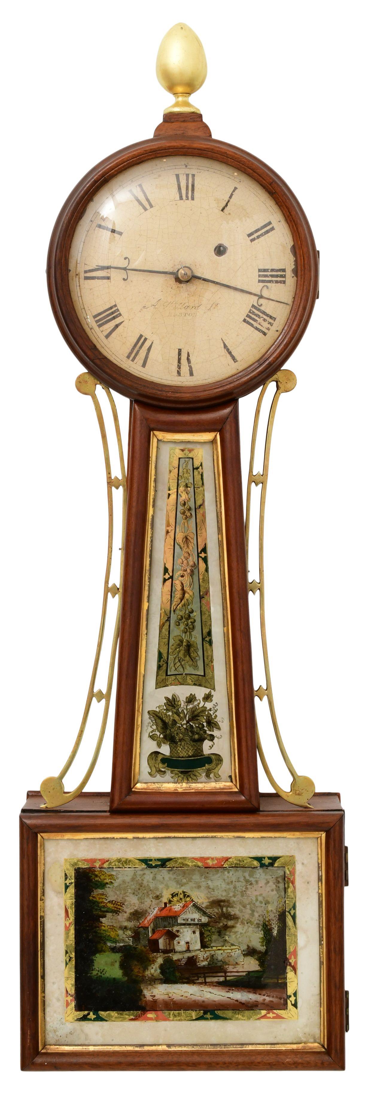 Signed "A. Willard Jr." Banjo Clock (1 of 9)