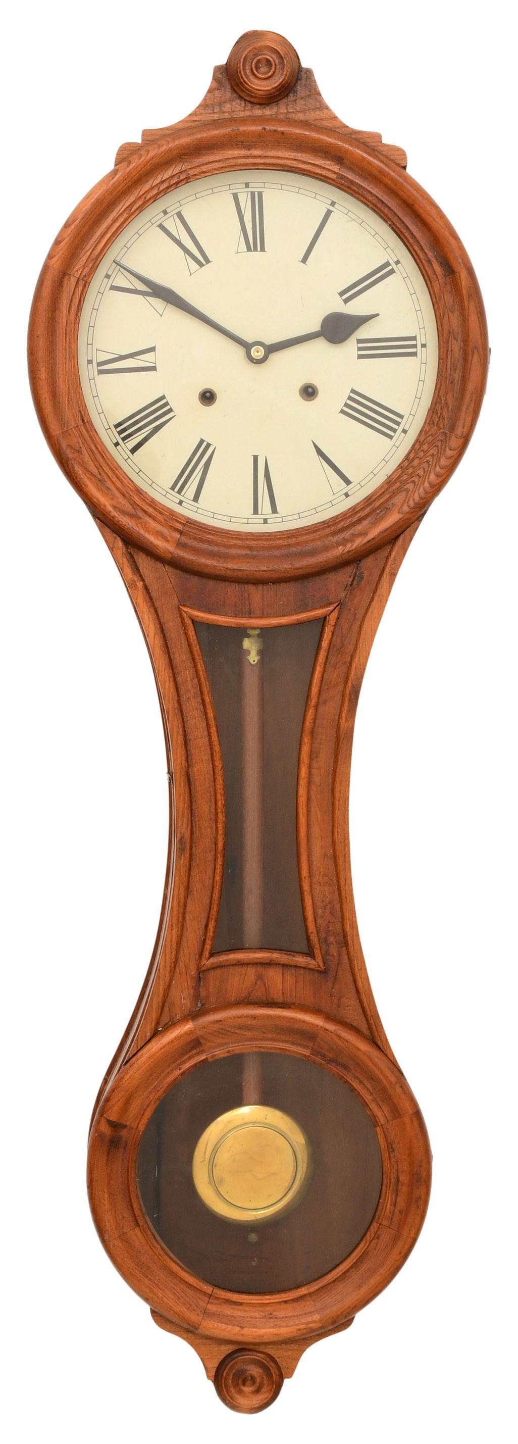 Oak "Figure Eight" Wall Regulator Clock (1 of 11)