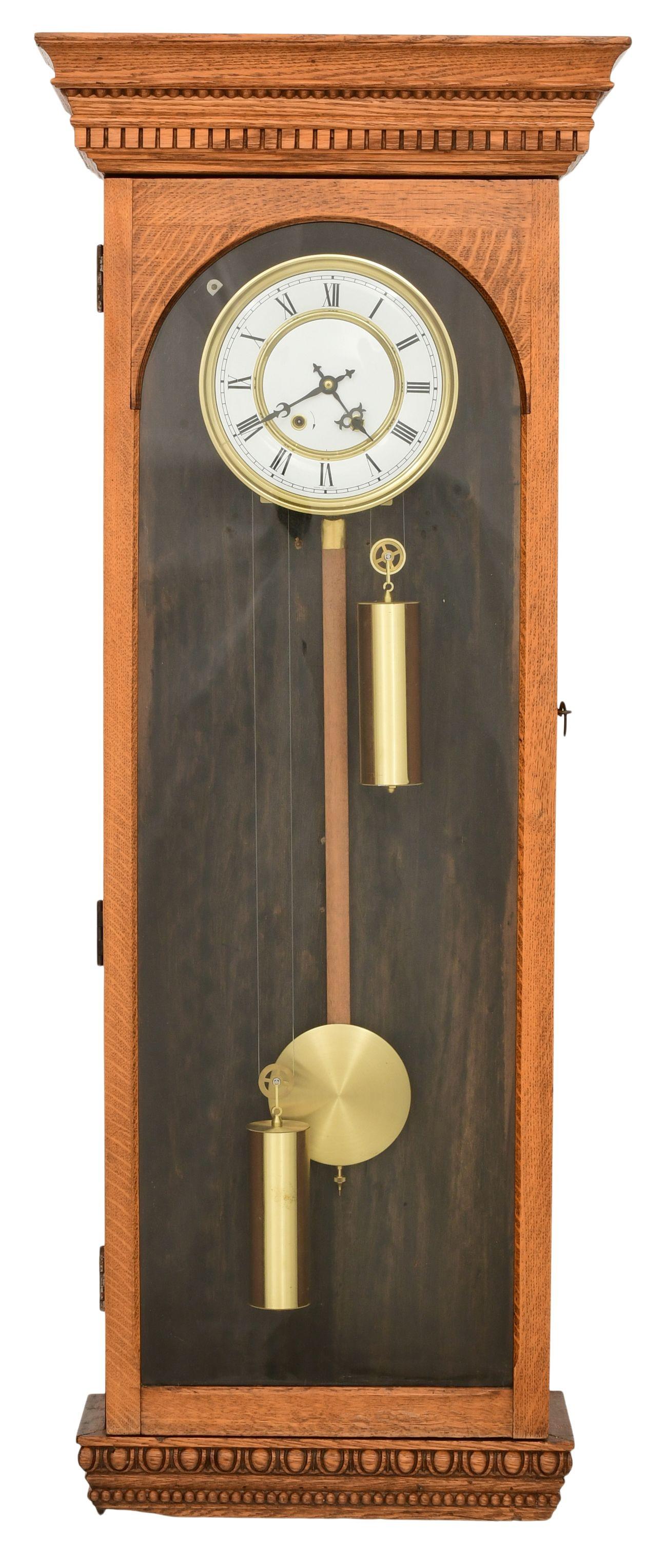 Oak Weight Driven Wall Clock (1 of 10)
