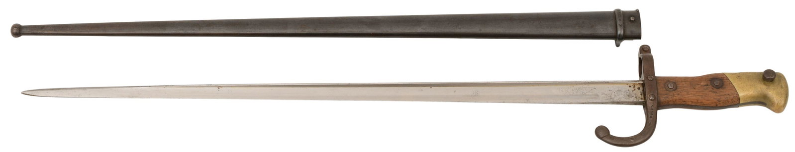 French Bayonet, circa 1877: French Bayonet, circa 1877 impressed with various marks 26 in. long
