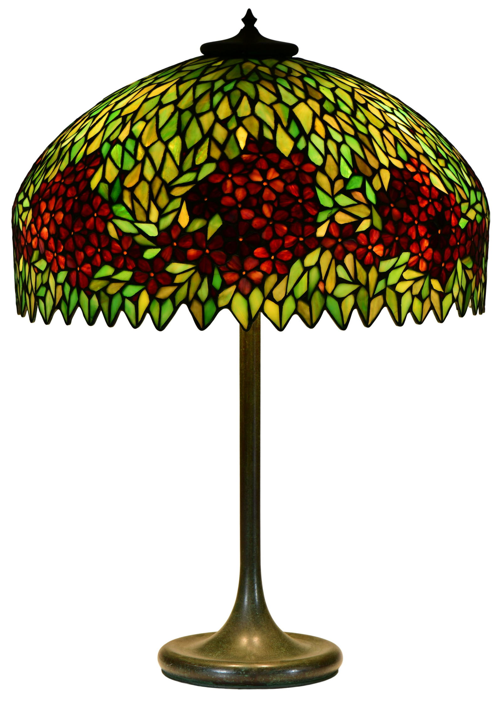 Unique Art Glass & Metal Co. Floral Table Lamp (1 of 9)