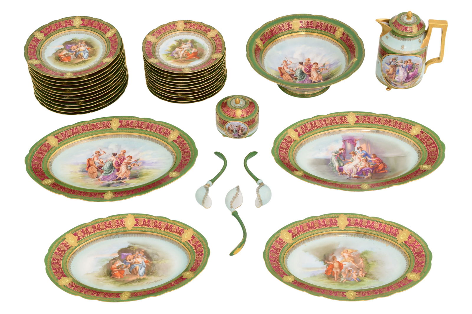 Royal Vienna Style Porcelain Dinner Service (1 of 20)