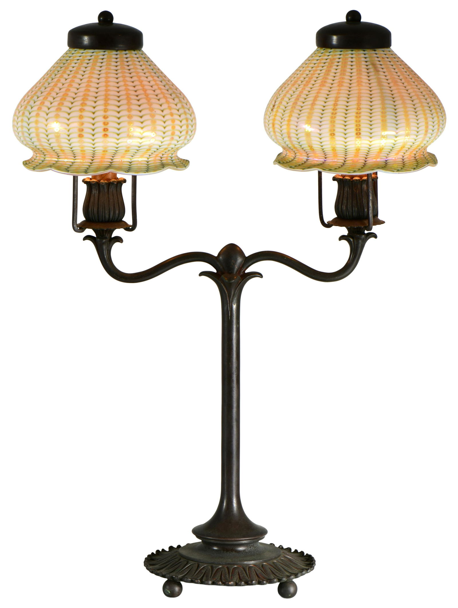 Quezal Double Student Lamp (1 of 8)