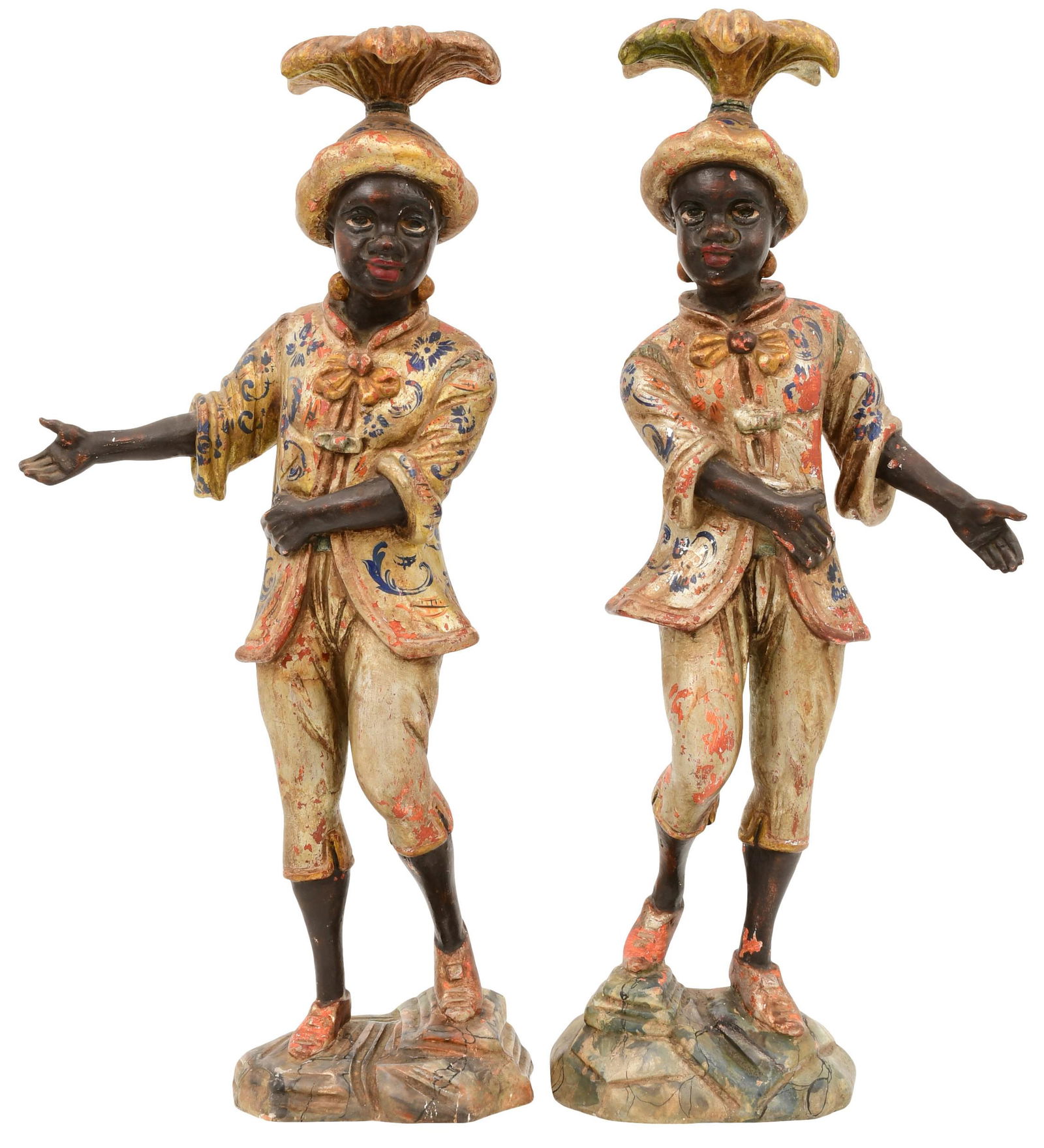 A Pair of Venetian Polychromed Blackamoor Figures (1 of 11)