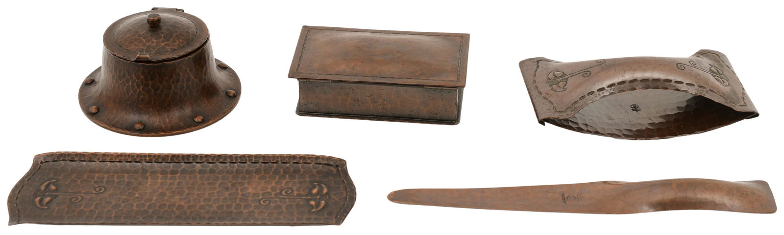 Roycroft Five-Piece Desk Set (1 of 7)