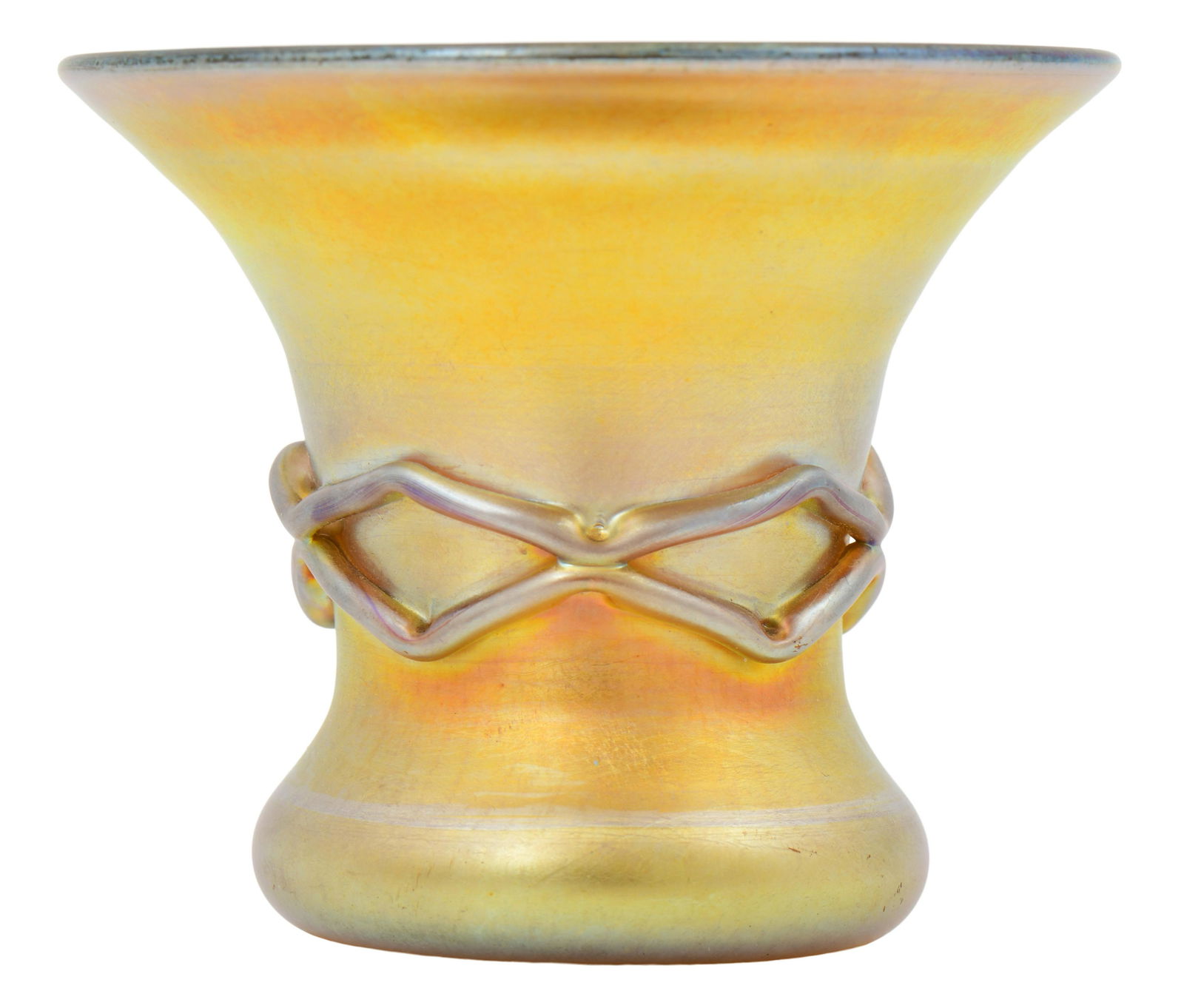 Tiffany Studios Favrile Glass Vase with Applied Decoration (1 of 6)