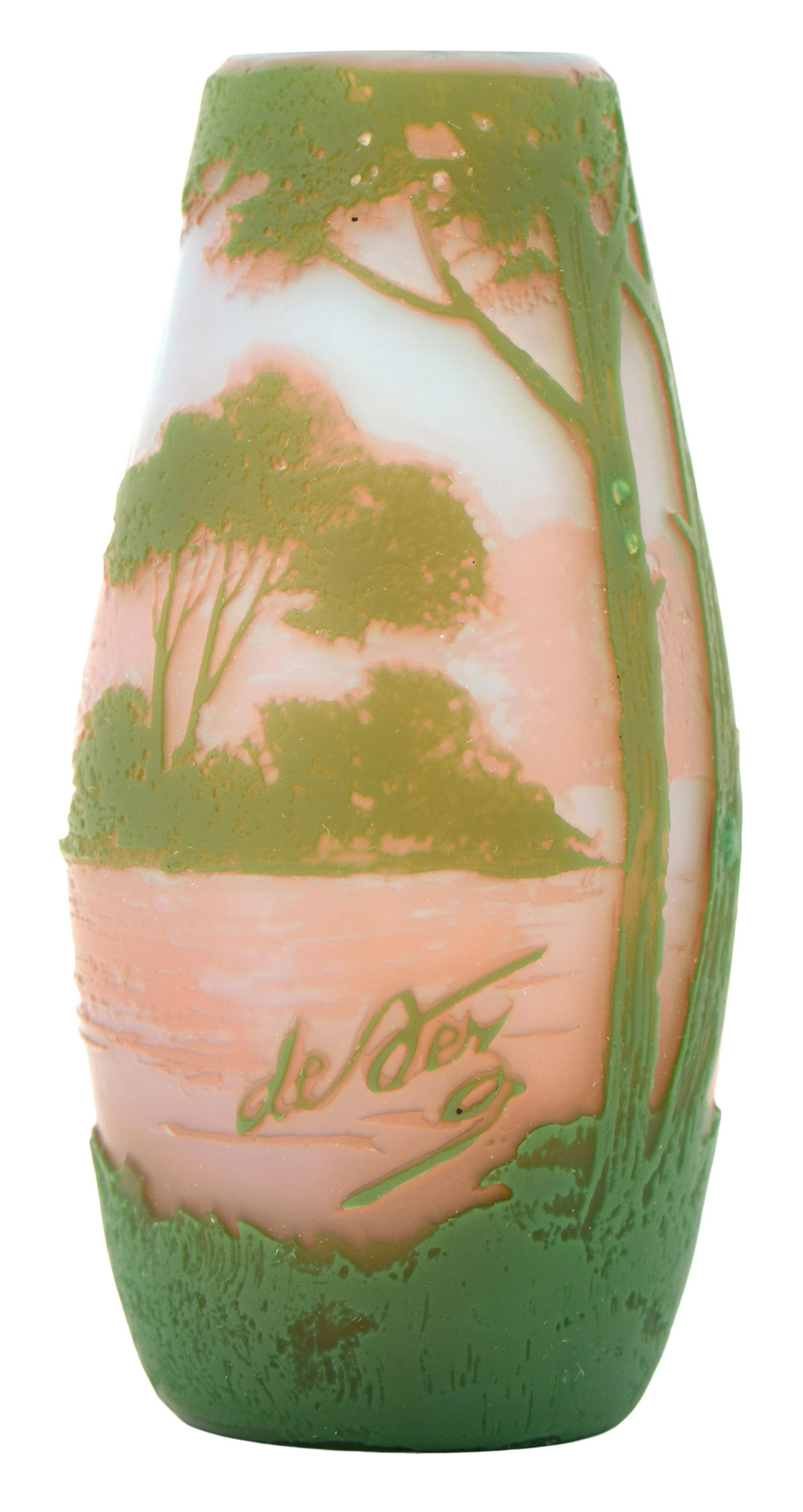 Devez Cameo Glass Landscape Vase (1 of 4)
