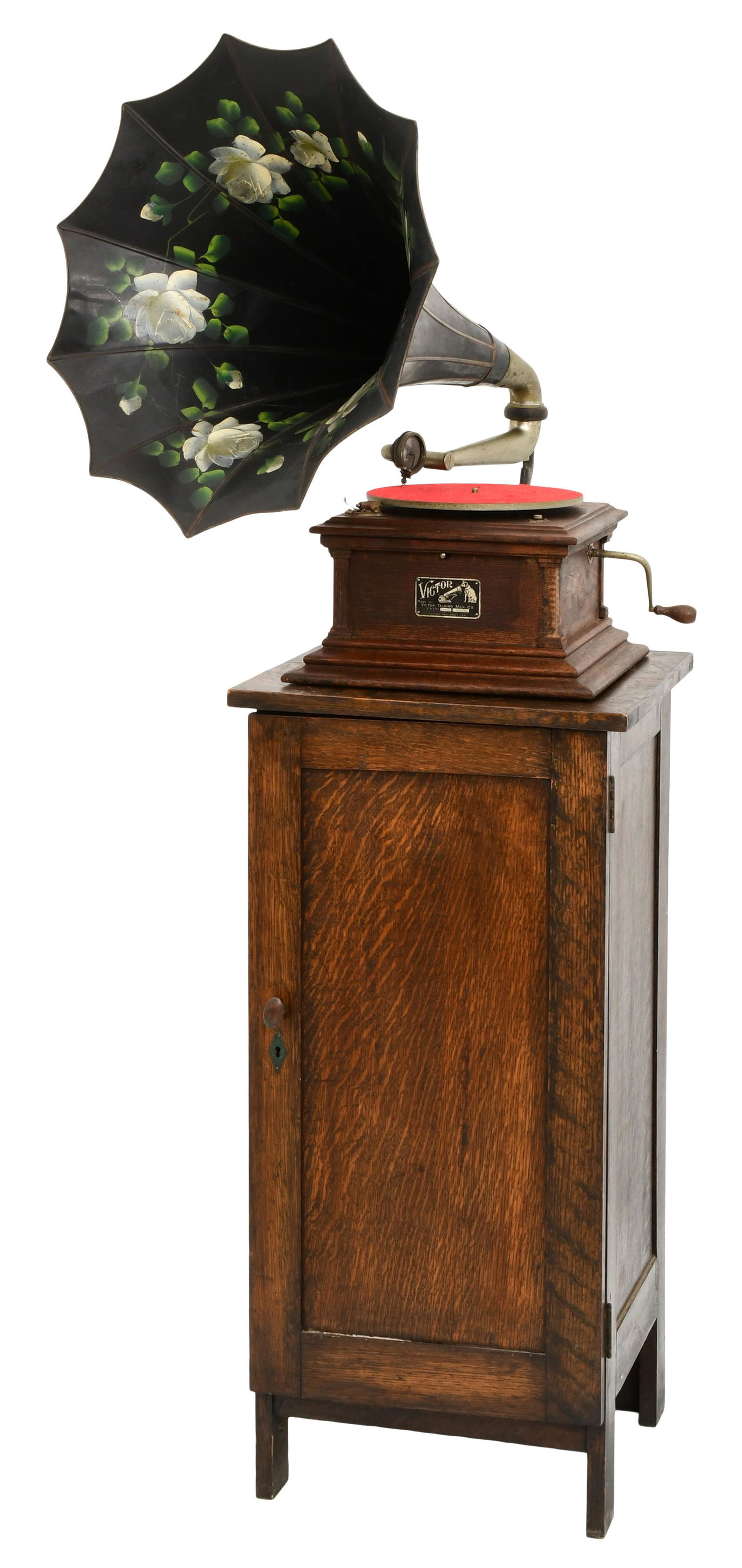 Victor Talking Machine Co. "Victor III" Phonograph with Cabinet (1 of 14)