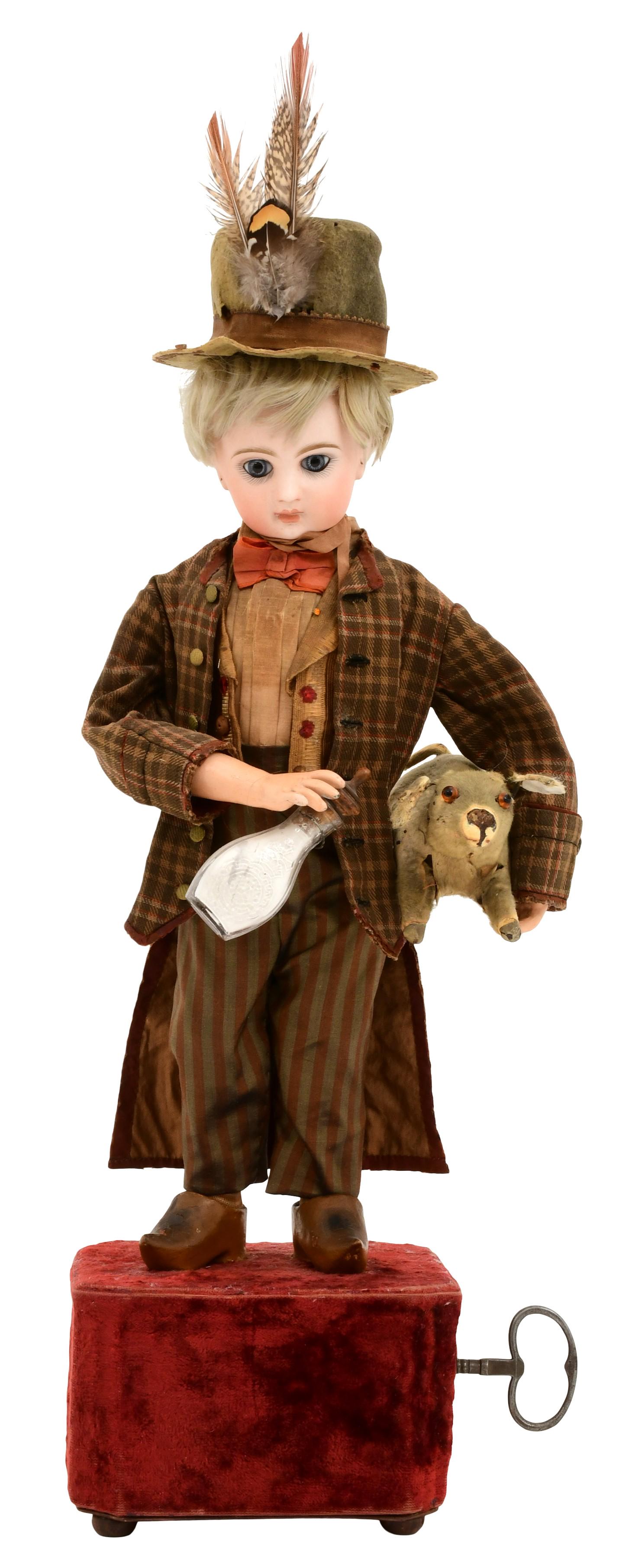 Roullet & Decamps/Jumeau "Peasant & His Piglet" Musical Automaton (1 of 9)