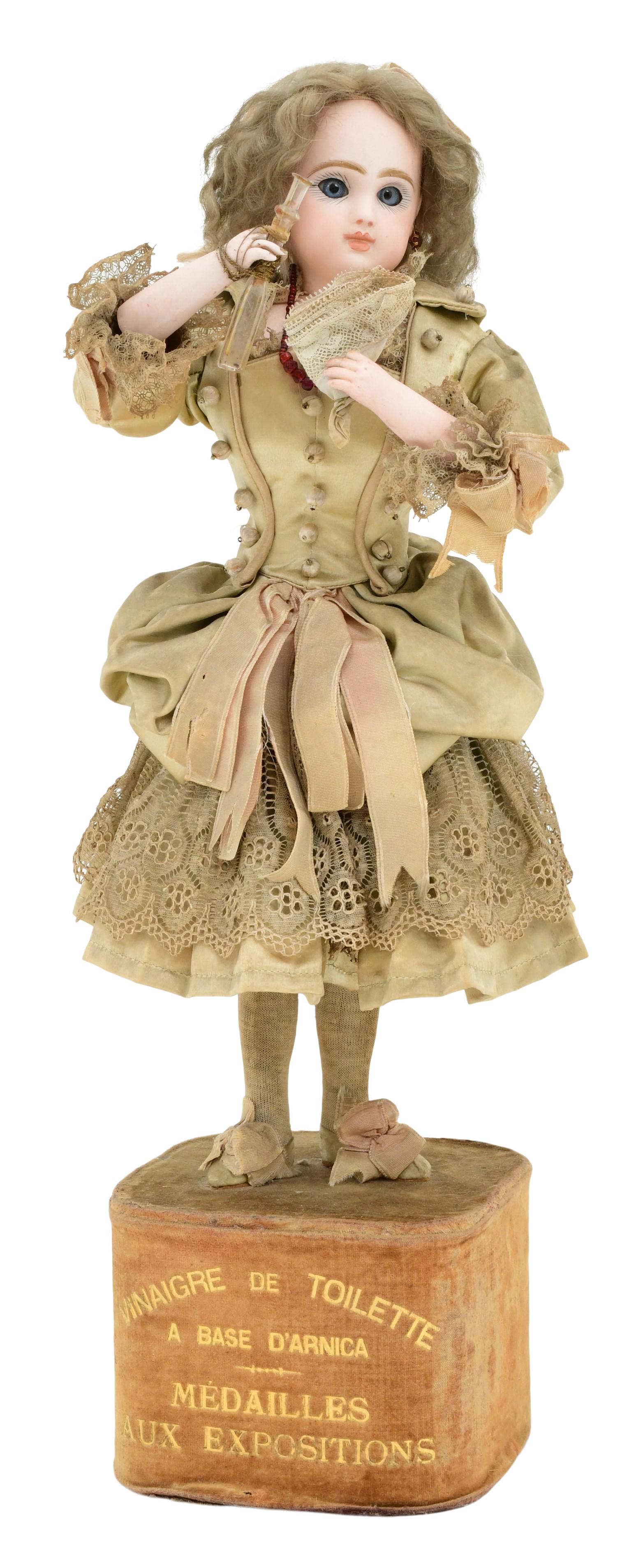 Leopold Lambert & Jumeau "Lady with Cologne & Handkerchief" Musical Automaton (1 of 8)