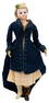 French Bisque Head Parisienne Doll with Blue Glass Eyes