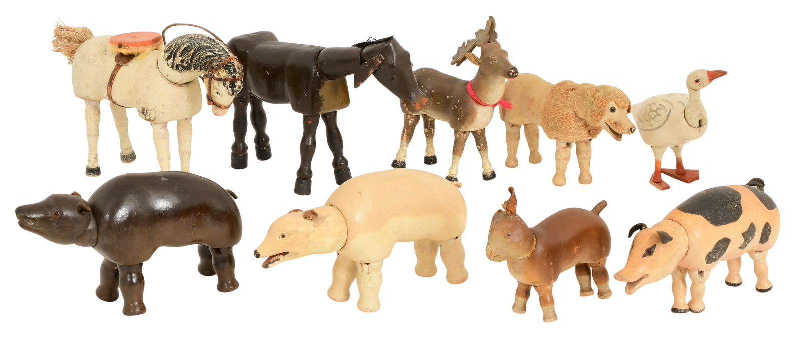 Lot of Nine Schoenhut Circus Animals (1 of 9)