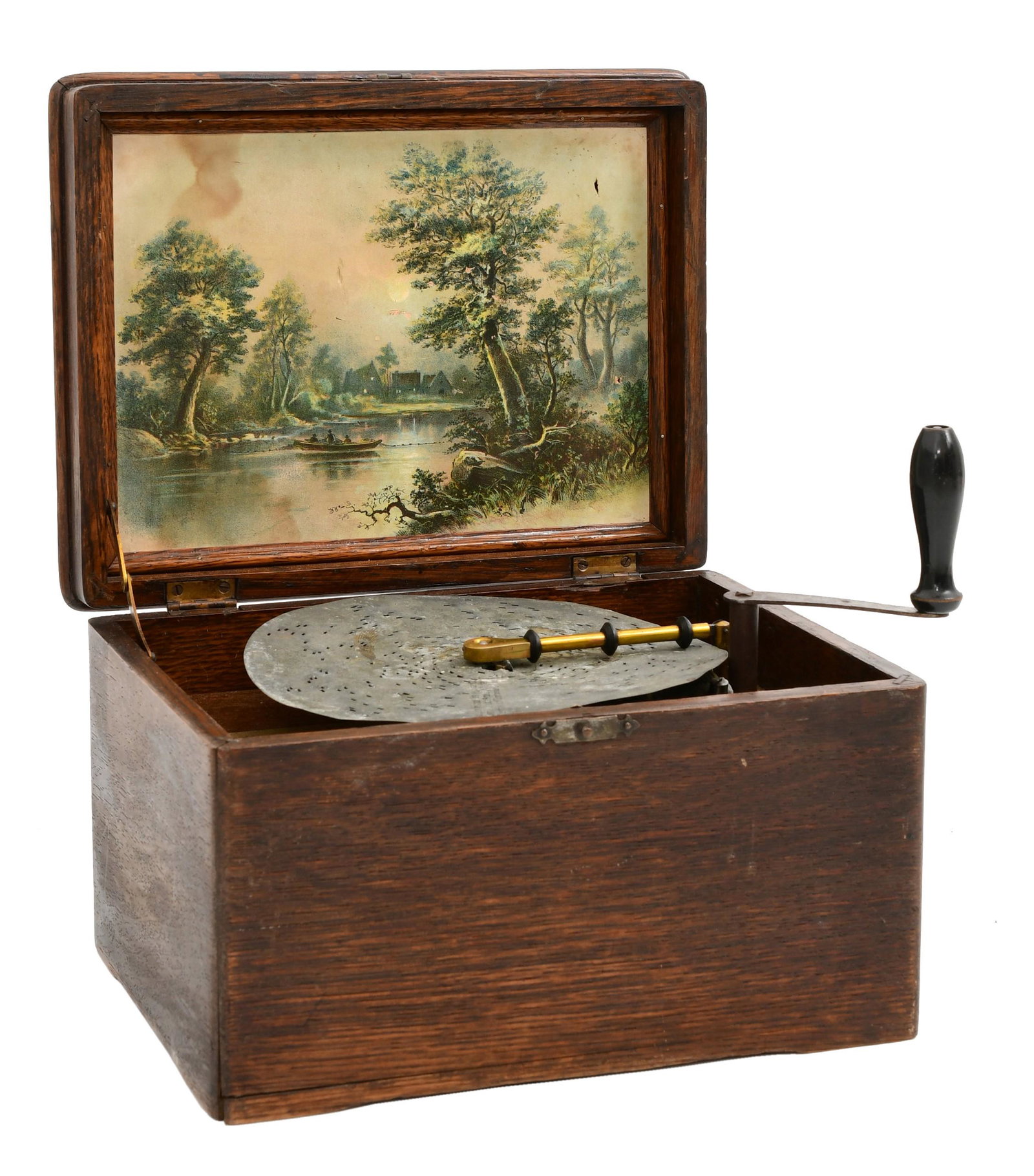 Regina Oak Disc Music Box (1 of 7)