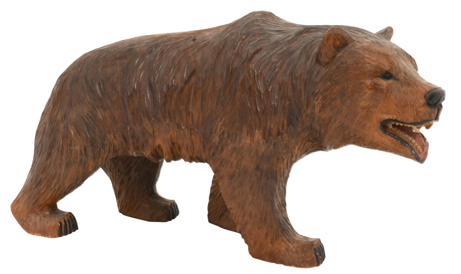 Black Forest Carved & Painted Wood Bear (1 of 5)