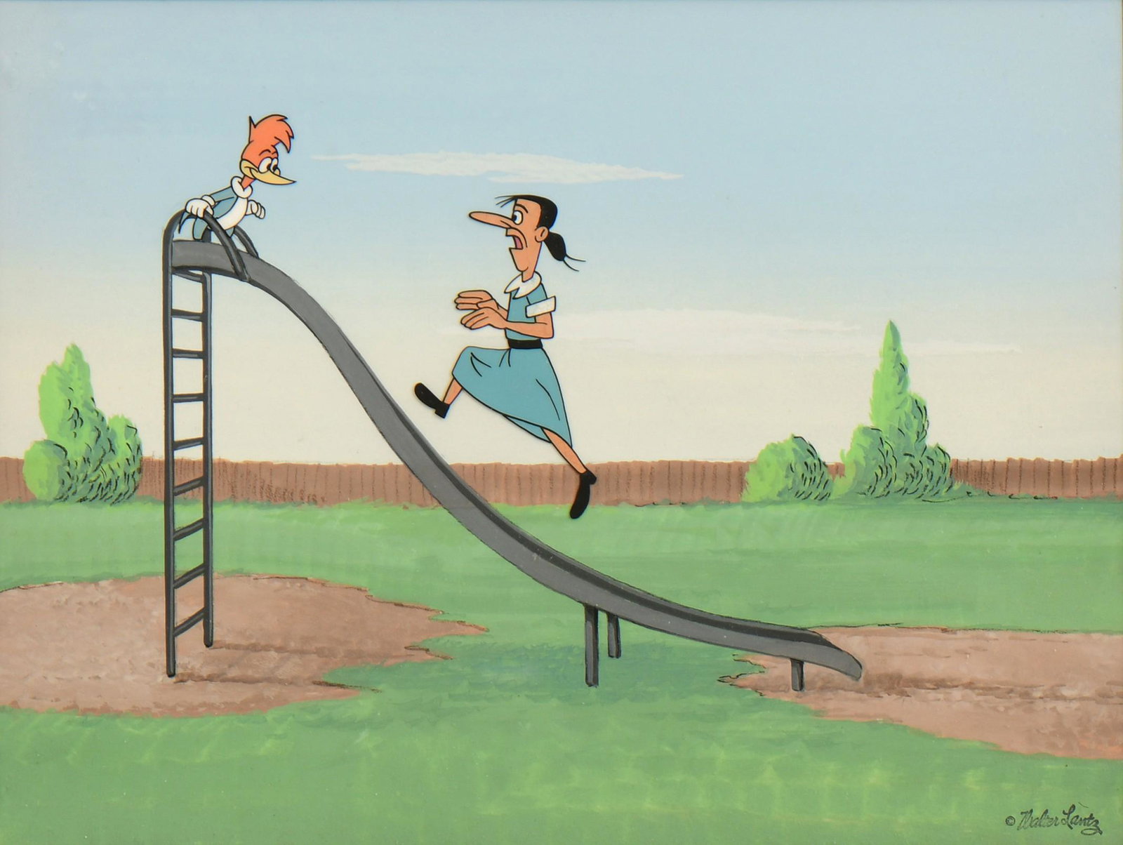 Woody Woodpecker Animation Cel by Walter Lantz (1 of 6)