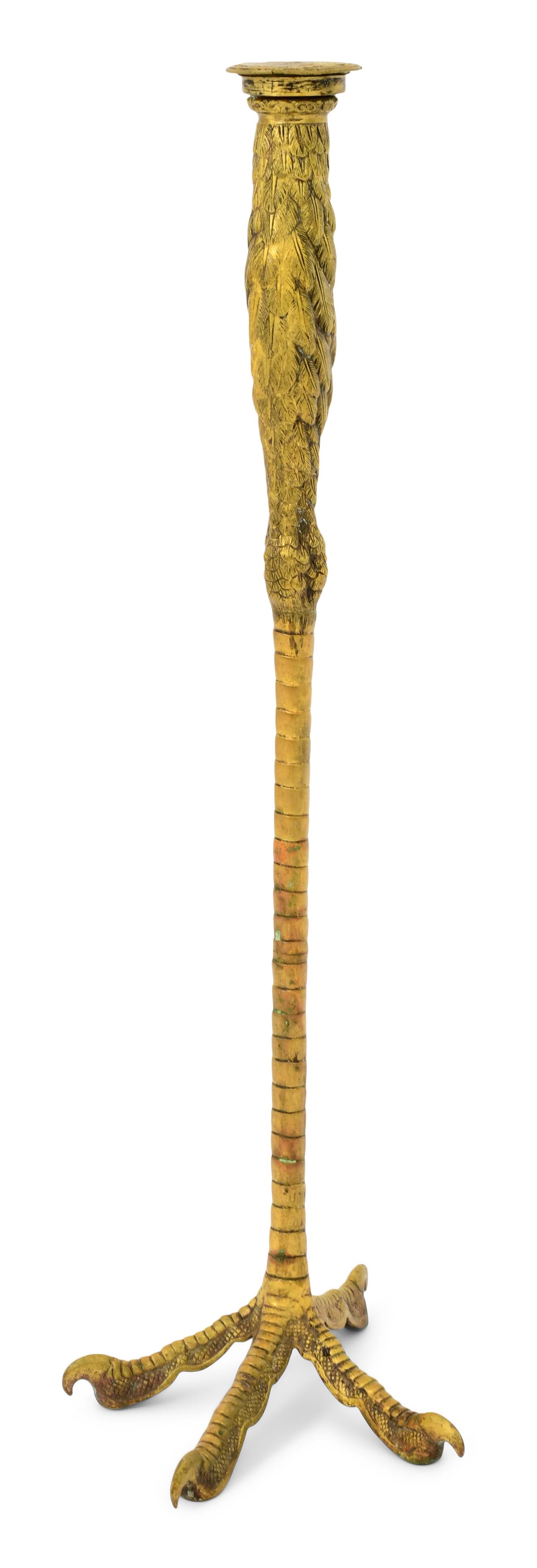 Gilt Bronze Peacock Leg-Form Stand (1 of 9)