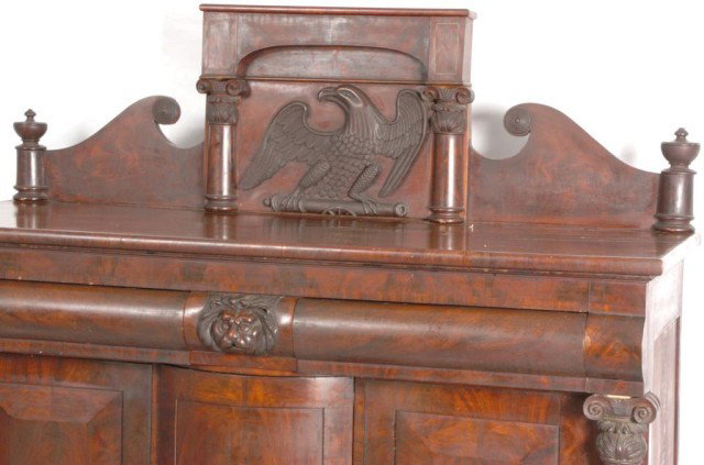 Lg. Mahogany Empire Sideboard - 5