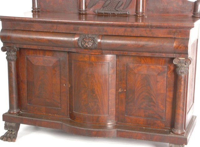Lg. Mahogany Empire Sideboard - 6