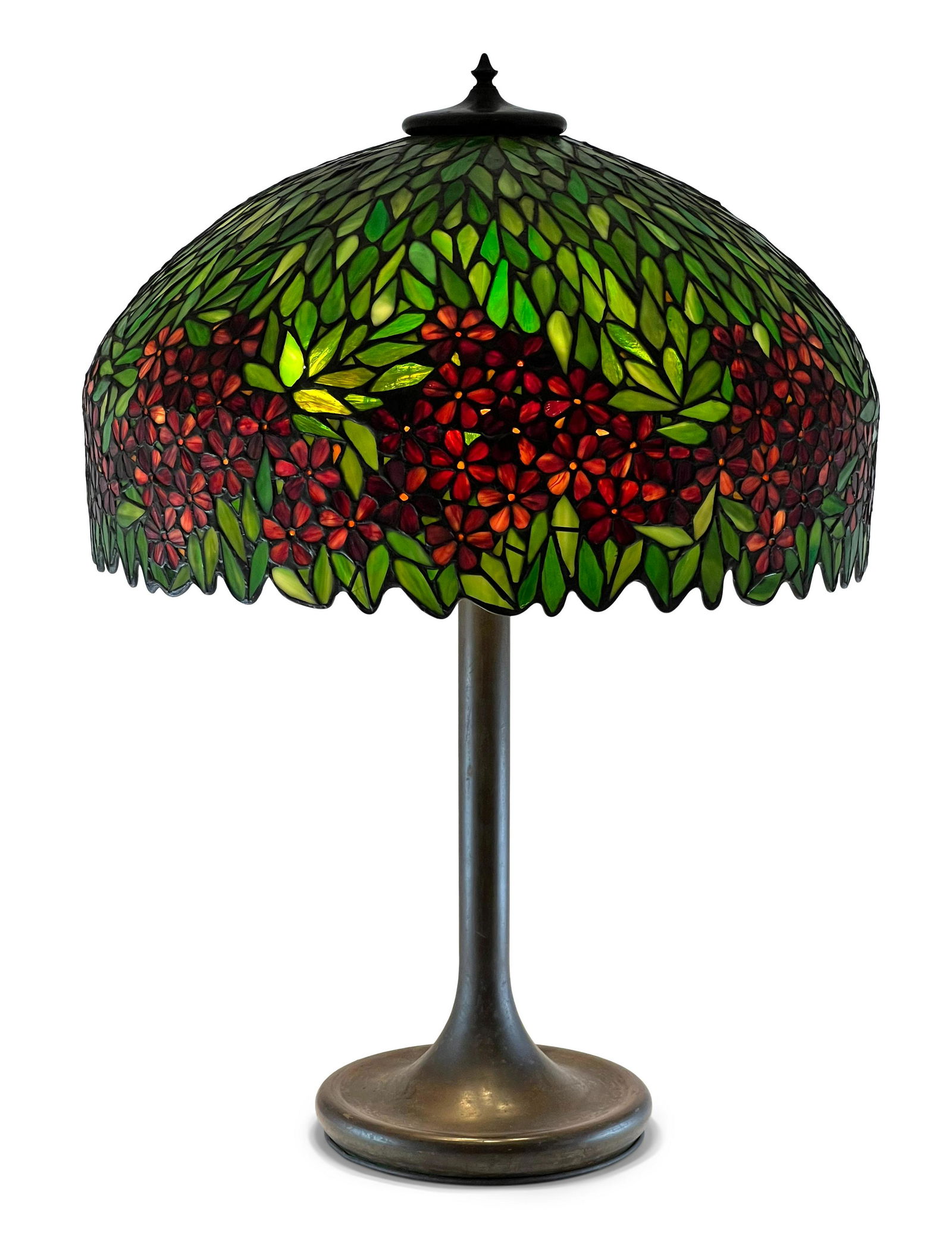 Unique Art Glass & Metal Co. Floral Table Lamp (1 of 5)