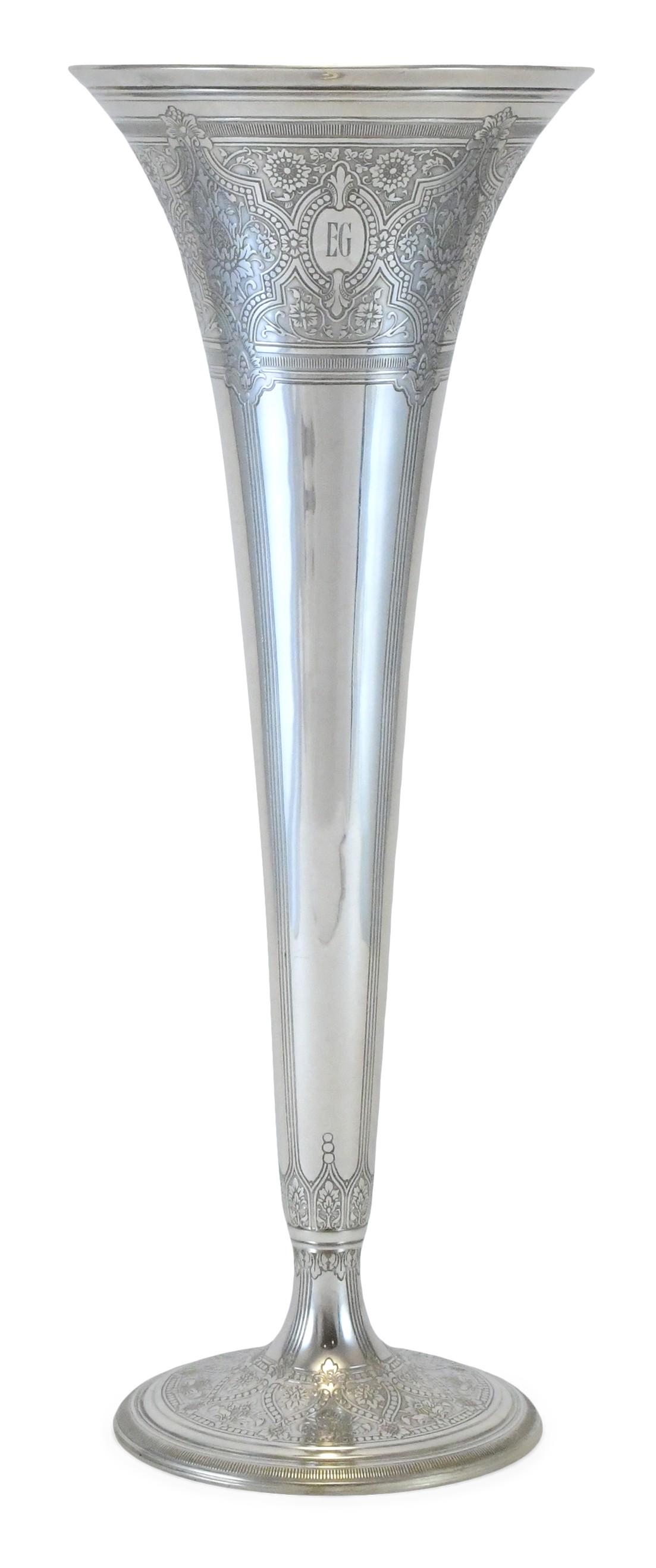 Tiffany & Co. Sterling Silver Trumpet Vase (1 of 6)