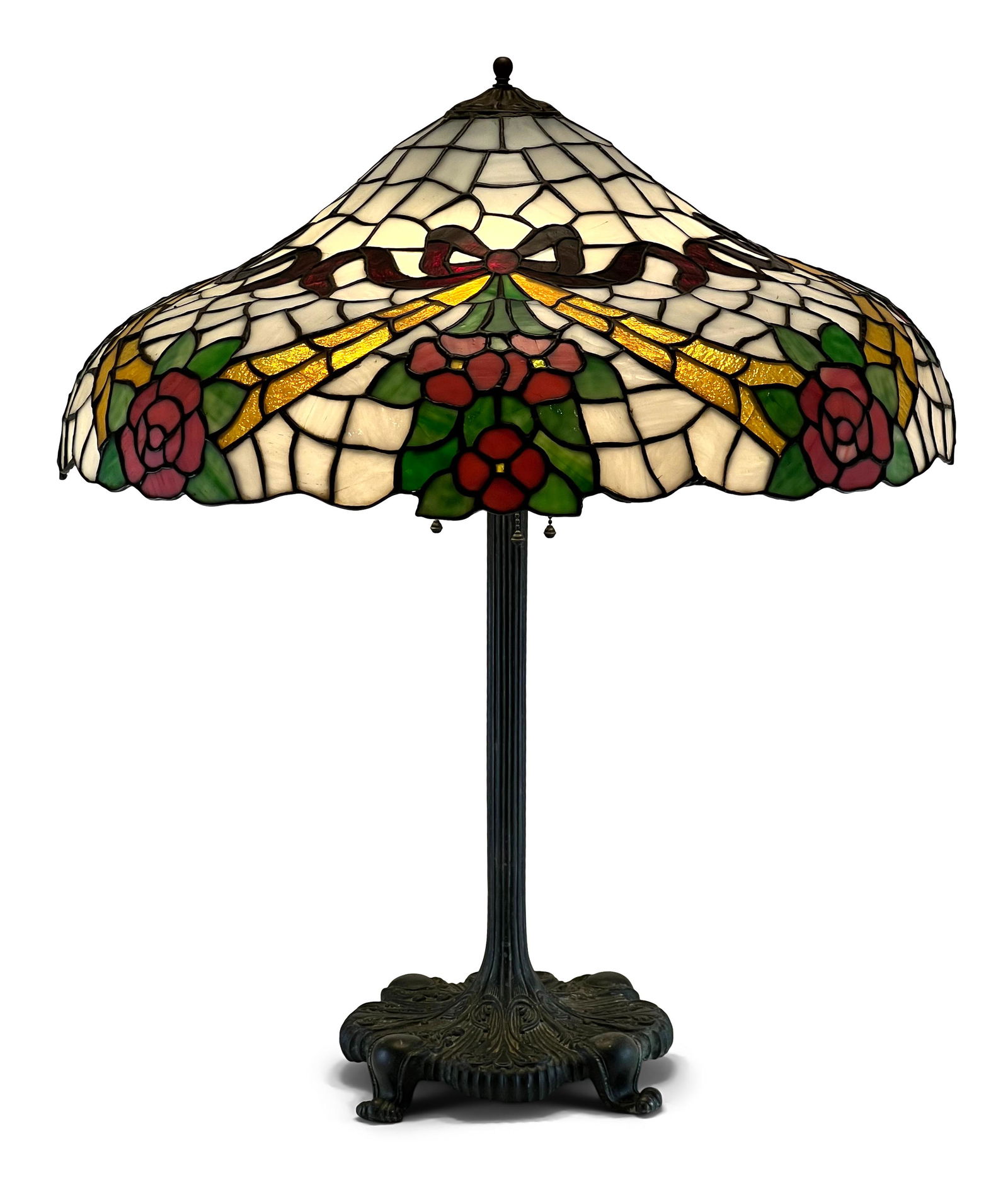 Chicago Mosaic Lamp Co. Floral Table Lamp (1 of 5)