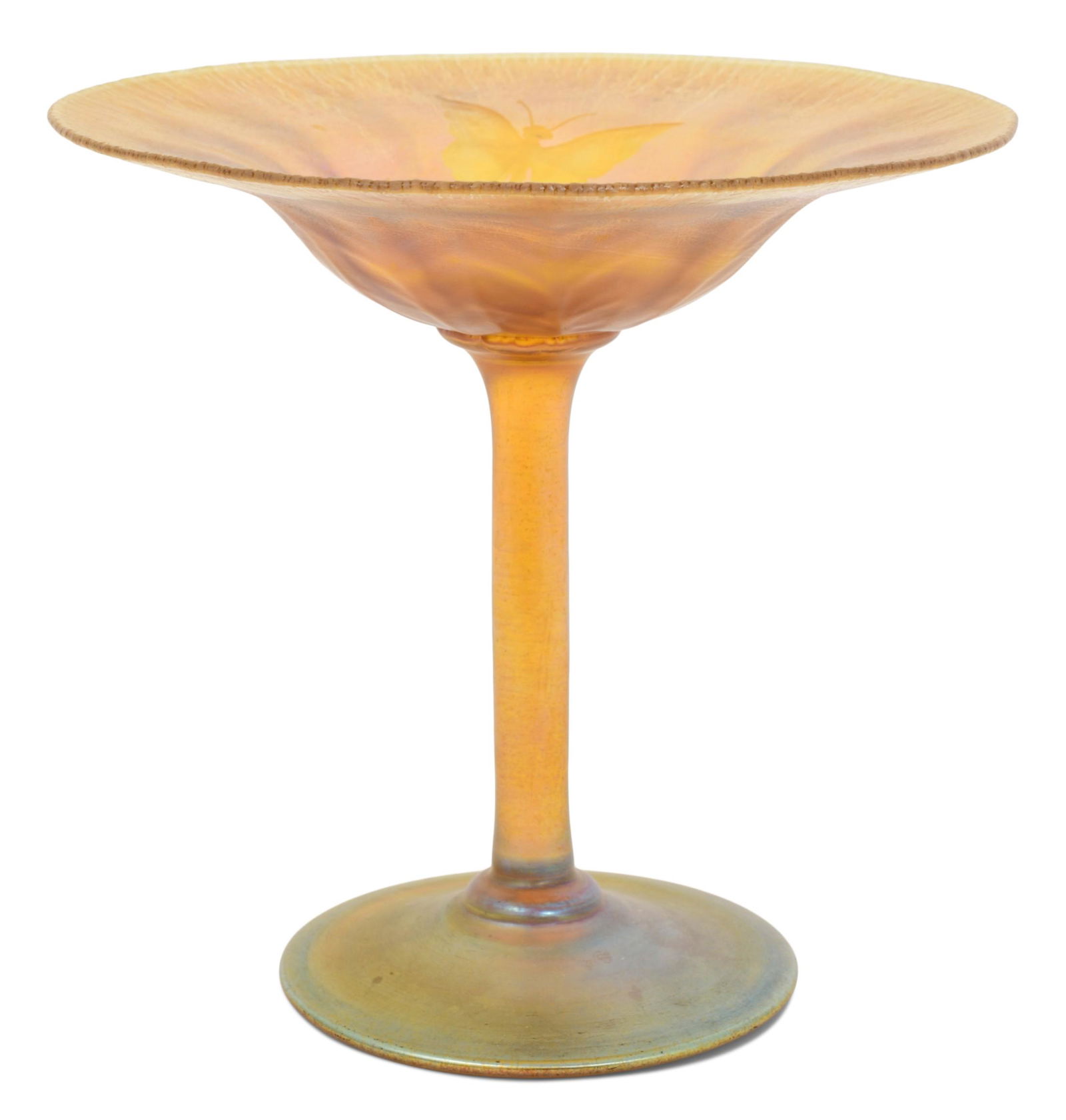 Tiffany Studios Etched Favrile Glass Compote (1 of 7)
