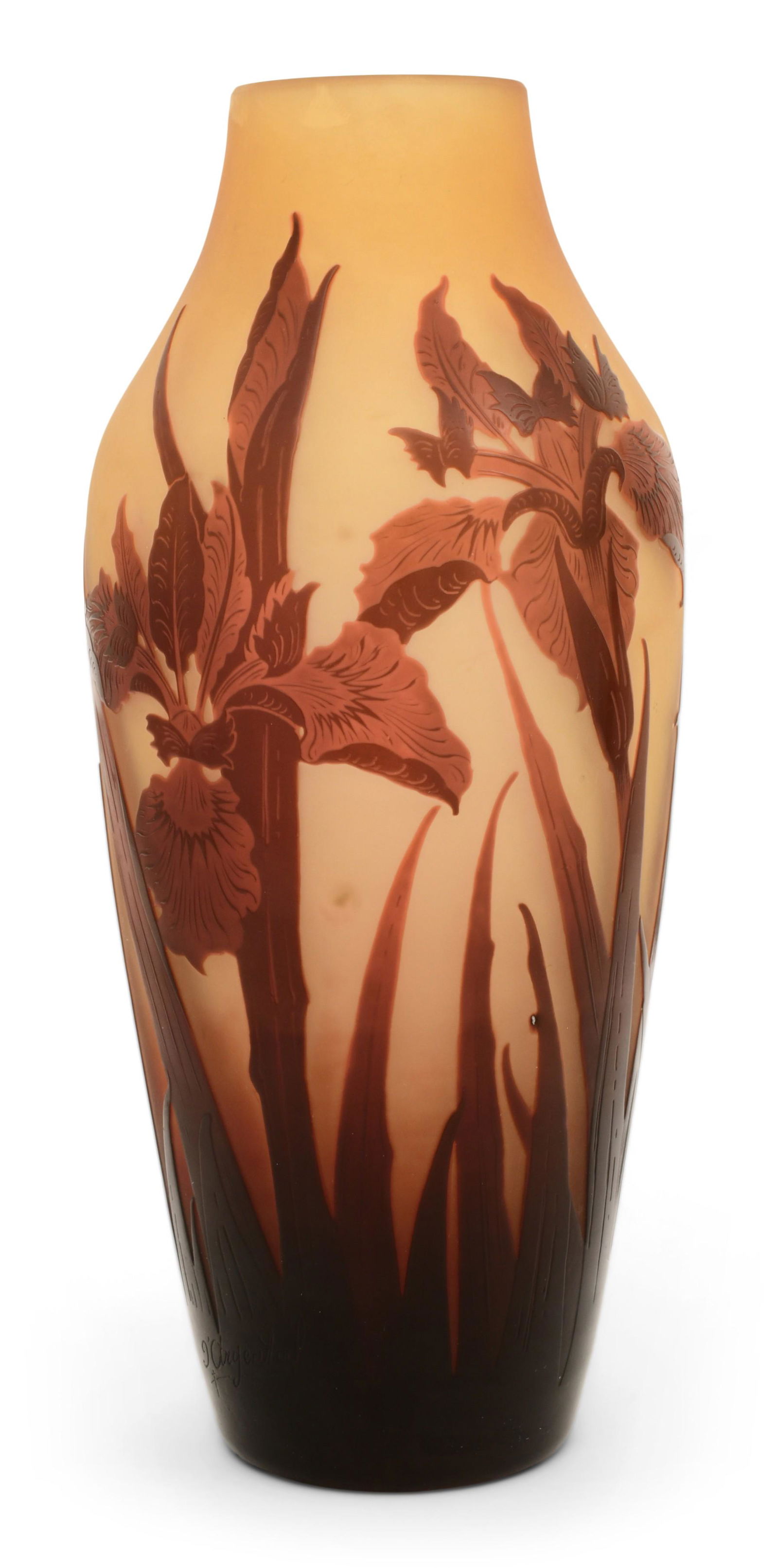 D'Argental Cameo Glass Floral Vase (1 of 6)