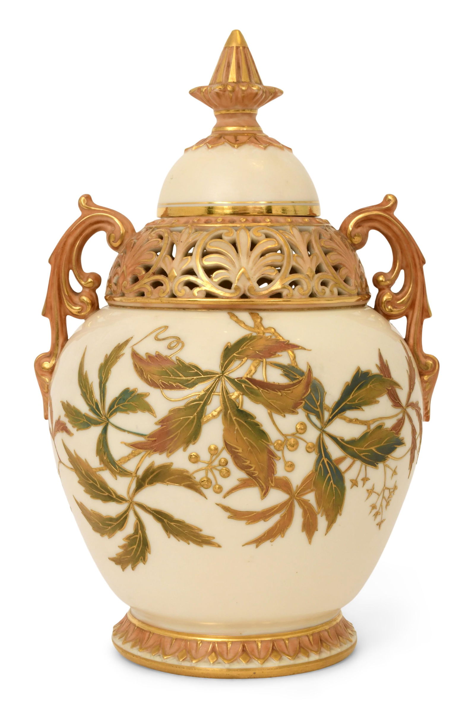 Locke & Co., Worcester, Porcelain Covered Urn (1 of 8)